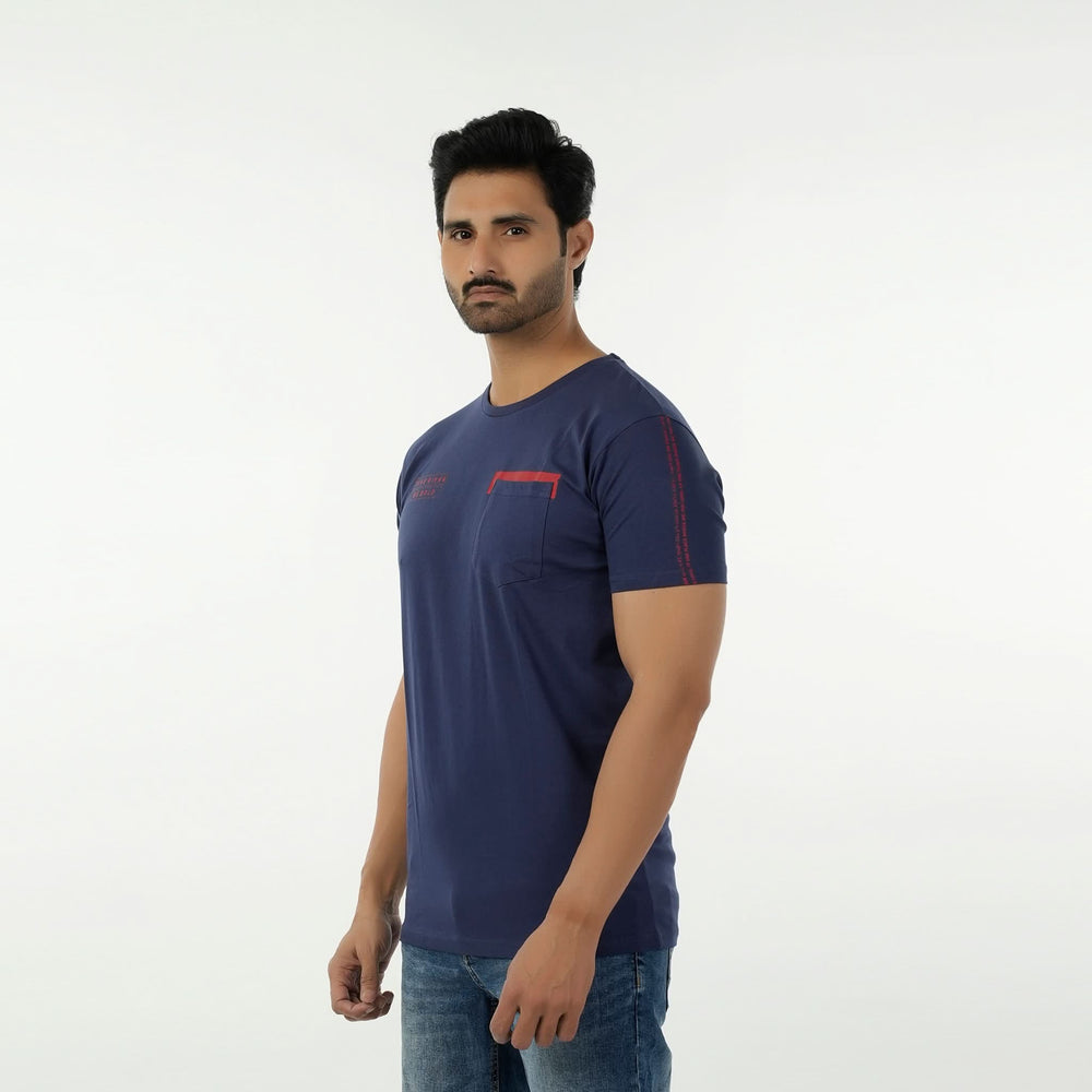 Eminent Men's Half Sleeves T-Shirt - Navy Blue, Men's T-Shirts & Polos, Eminent, Chase Value