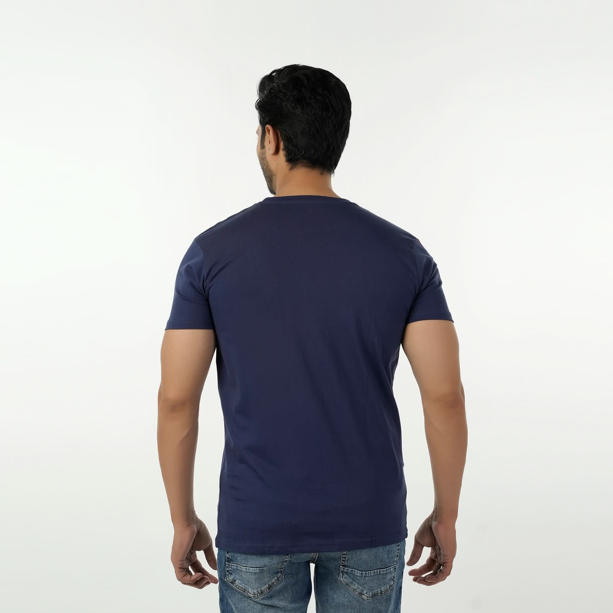 Eminent Men's Half Sleeves T-Shirt - Navy Blue, Men's T-Shirts & Polos, Eminent, Chase Value