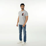 Eminent Men's Round Neck Half Sleeves Printed T-Shirt - Ash Grey, Men's T-Shirts & Polos, Eminent, Chase Value