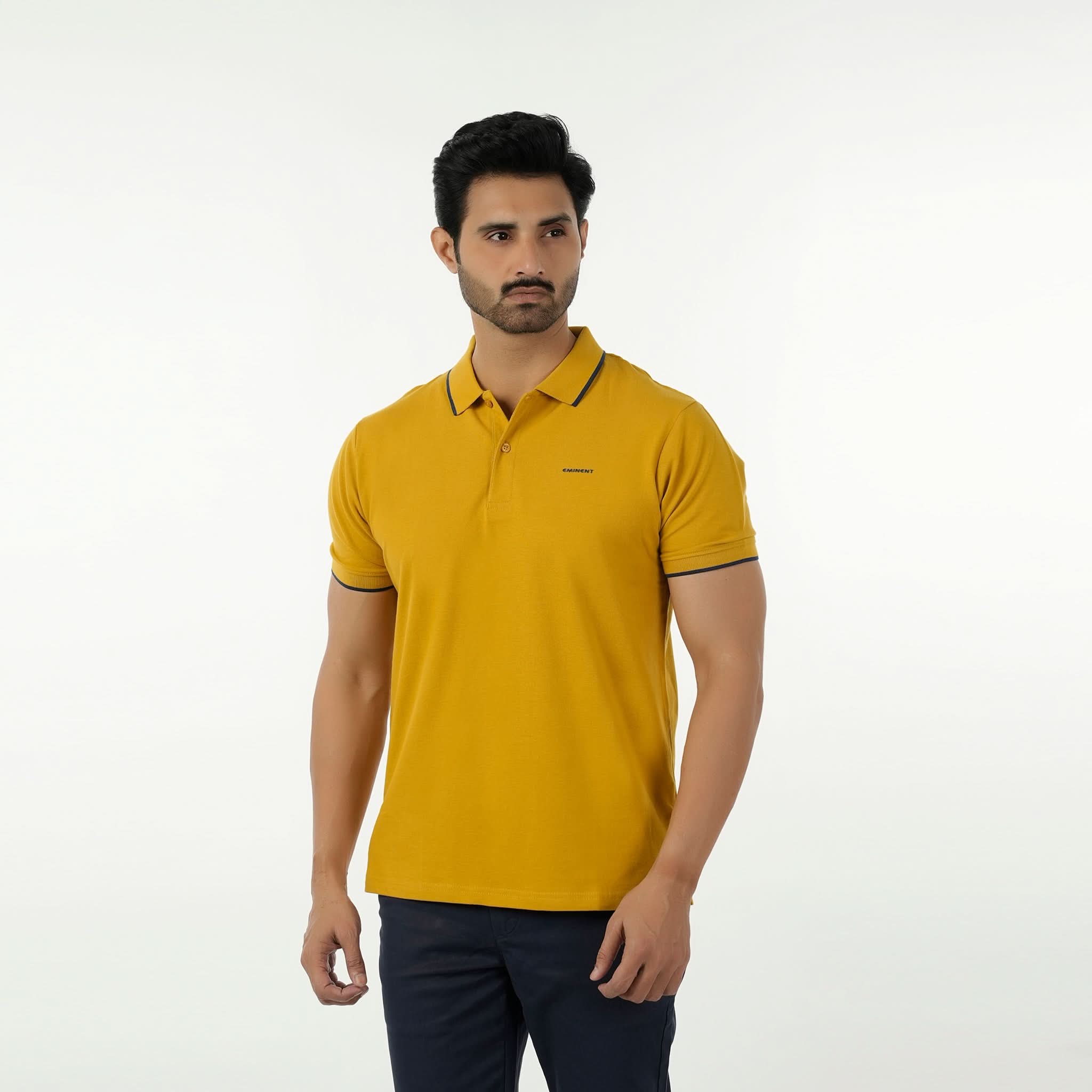 Eminent Men's Polo Half Sleeves T-Shirt - Mustard, Men's T-Shirts & Polos, Eminent, Chase Value
