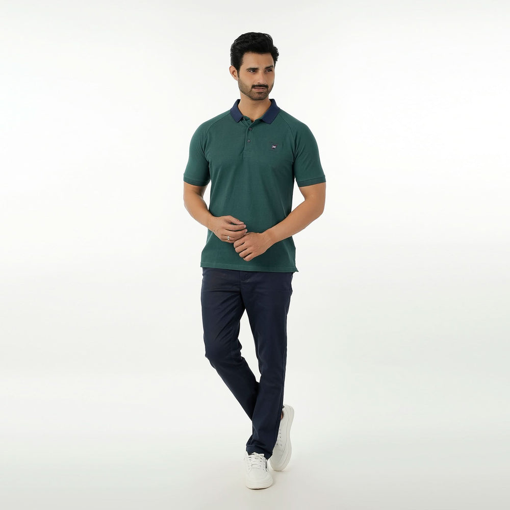 Eminent Men's Polo Half Sleeves T-Shirt - Green, Men's T-Shirts & Polos, Eminent, Chase Value