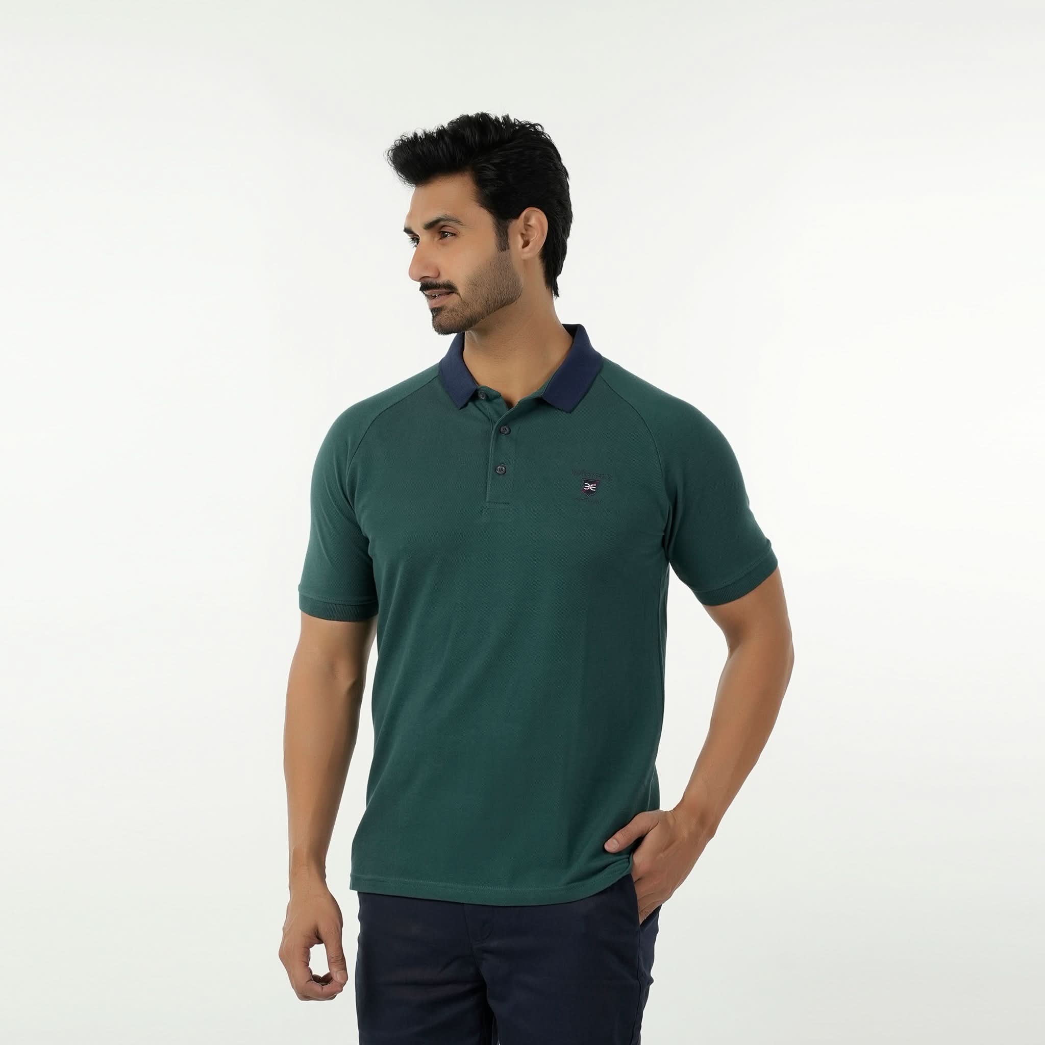 Eminent Men's Polo Half Sleeves T-Shirt - Green, Men's T-Shirts & Polos, Eminent, Chase Value