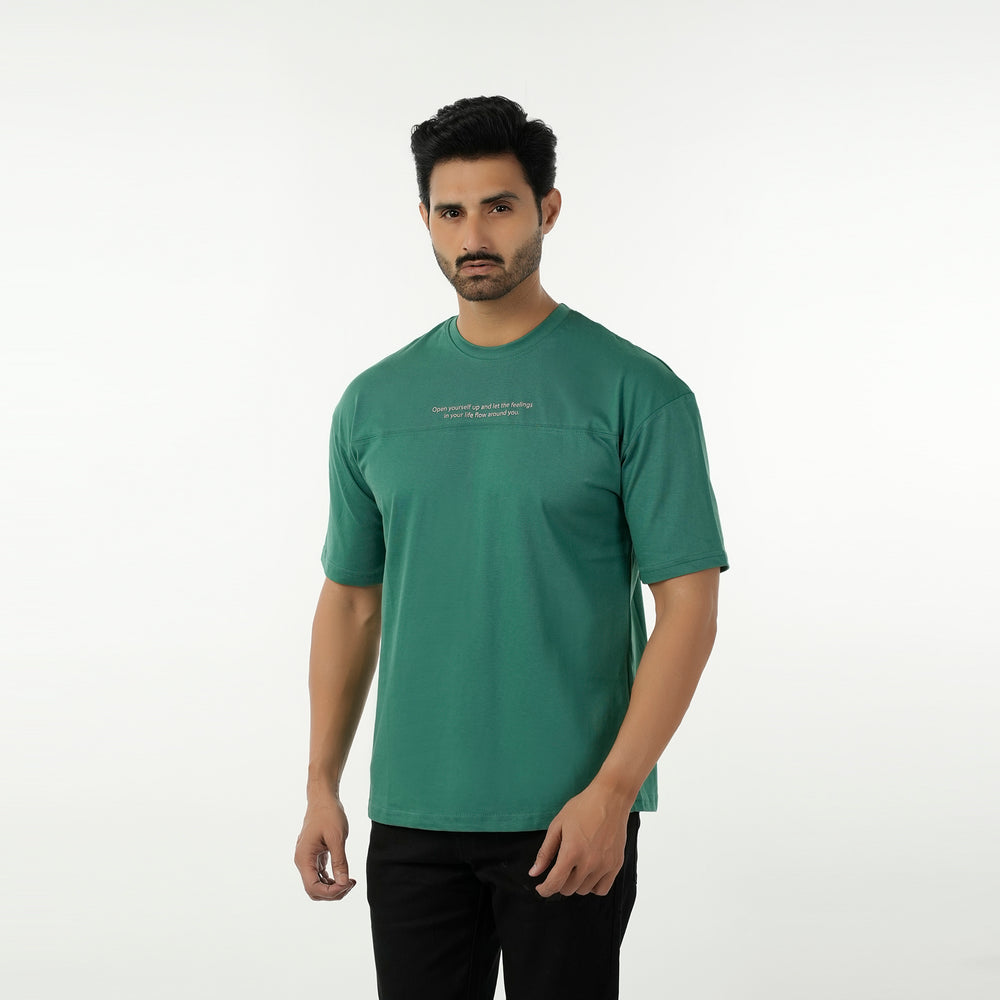 Eminent Men's Round Neck Half Sleeves T-Shirt - Green, Men's T-Shirts & Polos, Eminent, Chase Value