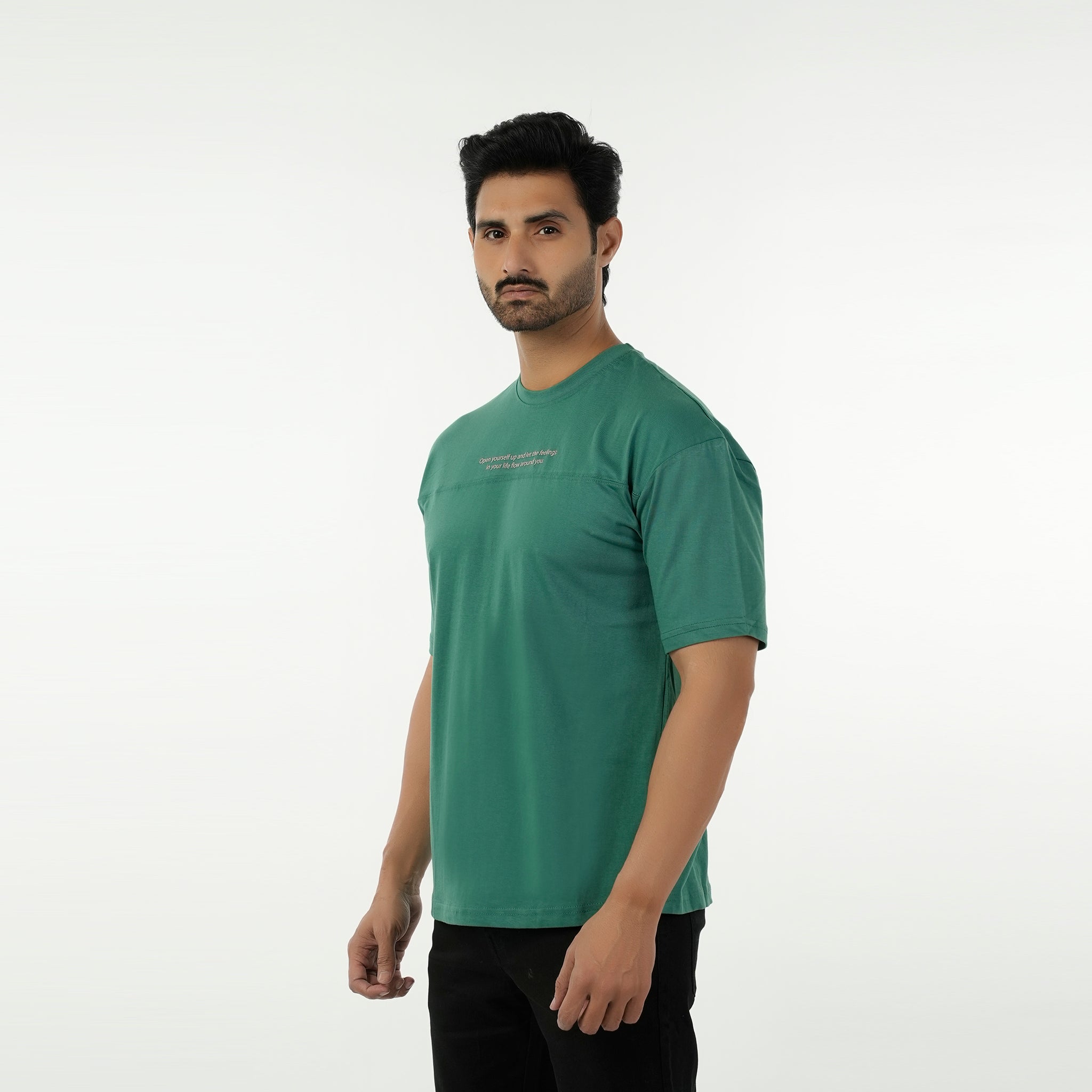 Eminent Men's Round Neck Half Sleeves T-Shirt - Green, Men's T-Shirts & Polos, Eminent, Chase Value