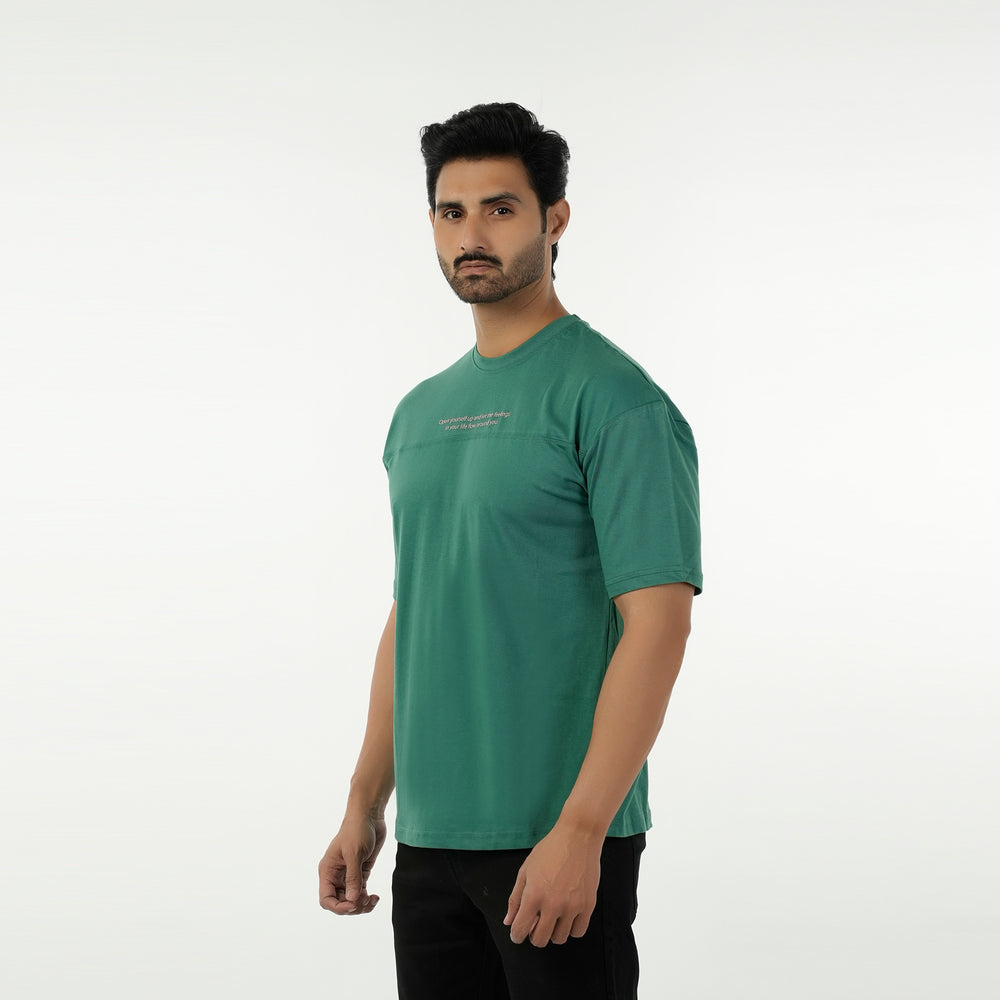 Eminent Men's Round Neck Half Sleeves T-Shirt - Green, Men's T-Shirts & Polos, Eminent, Chase Value
