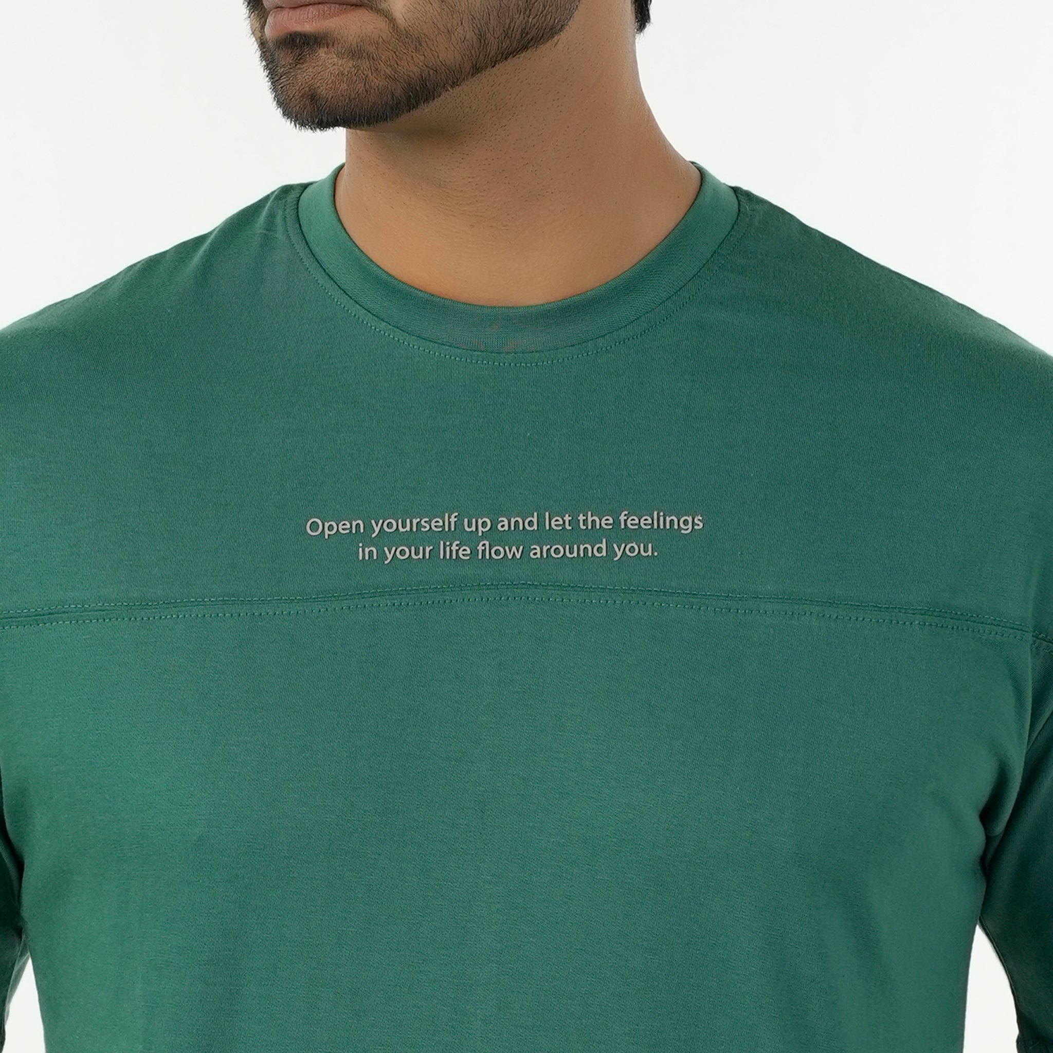Eminent Men's Round Neck Half Sleeves T-Shirt - Green, Men's T-Shirts & Polos, Eminent, Chase Value