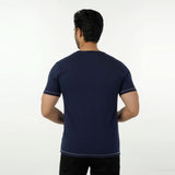 Eminent Men's Round Neck Half Sleeves Printed T-Shirt - Navy Blue, Men's T-Shirts & Polos, Eminent, Chase Value