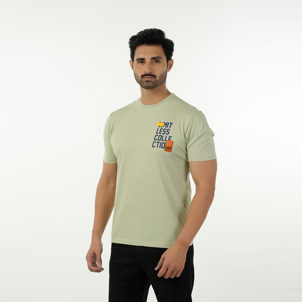 Eminent Men's Round Neck Half Sleeves T-Shirt - Laurel Green, Men's T-Shirts & Polos, Eminent, Chase Value