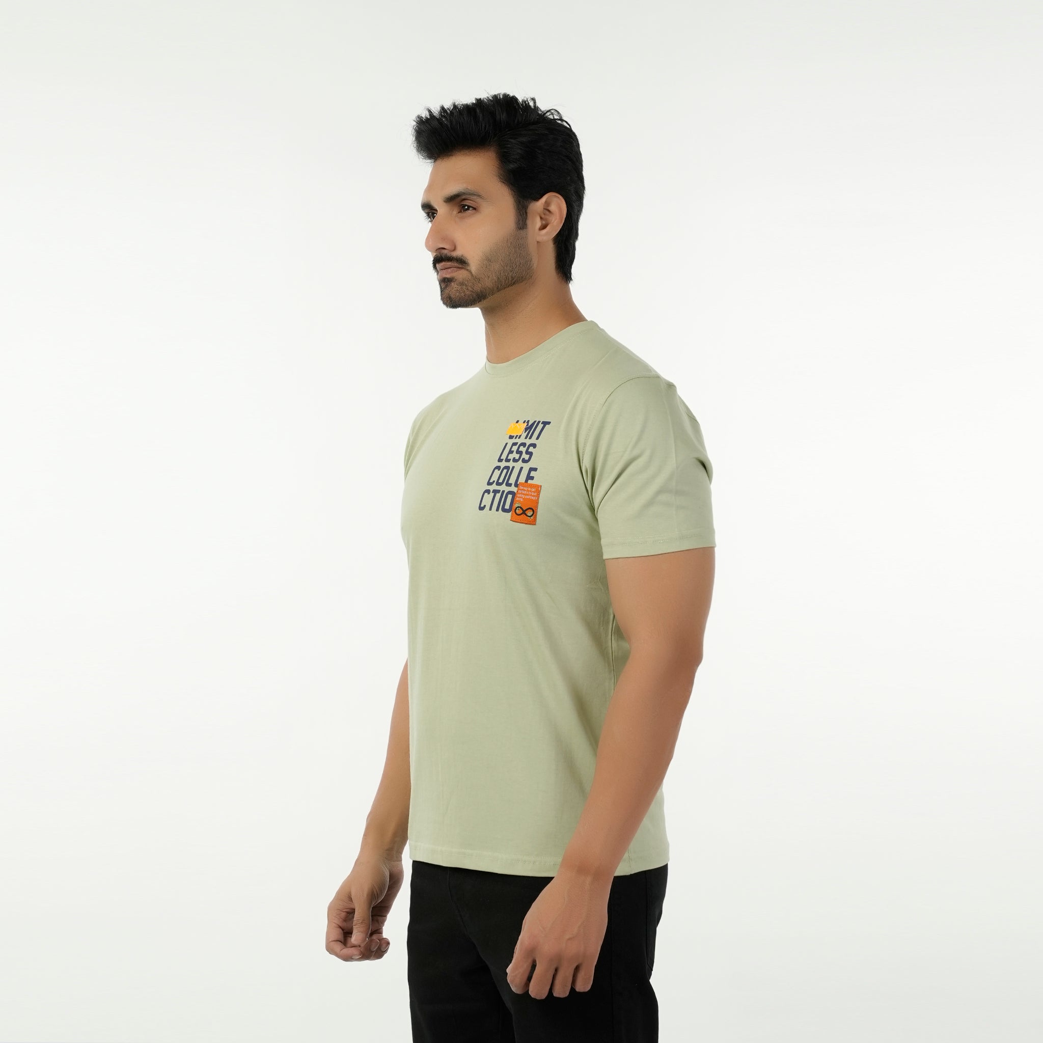 Eminent Men's Round Neck Half Sleeves T-Shirt - Laurel Green, Men's T-Shirts & Polos, Eminent, Chase Value