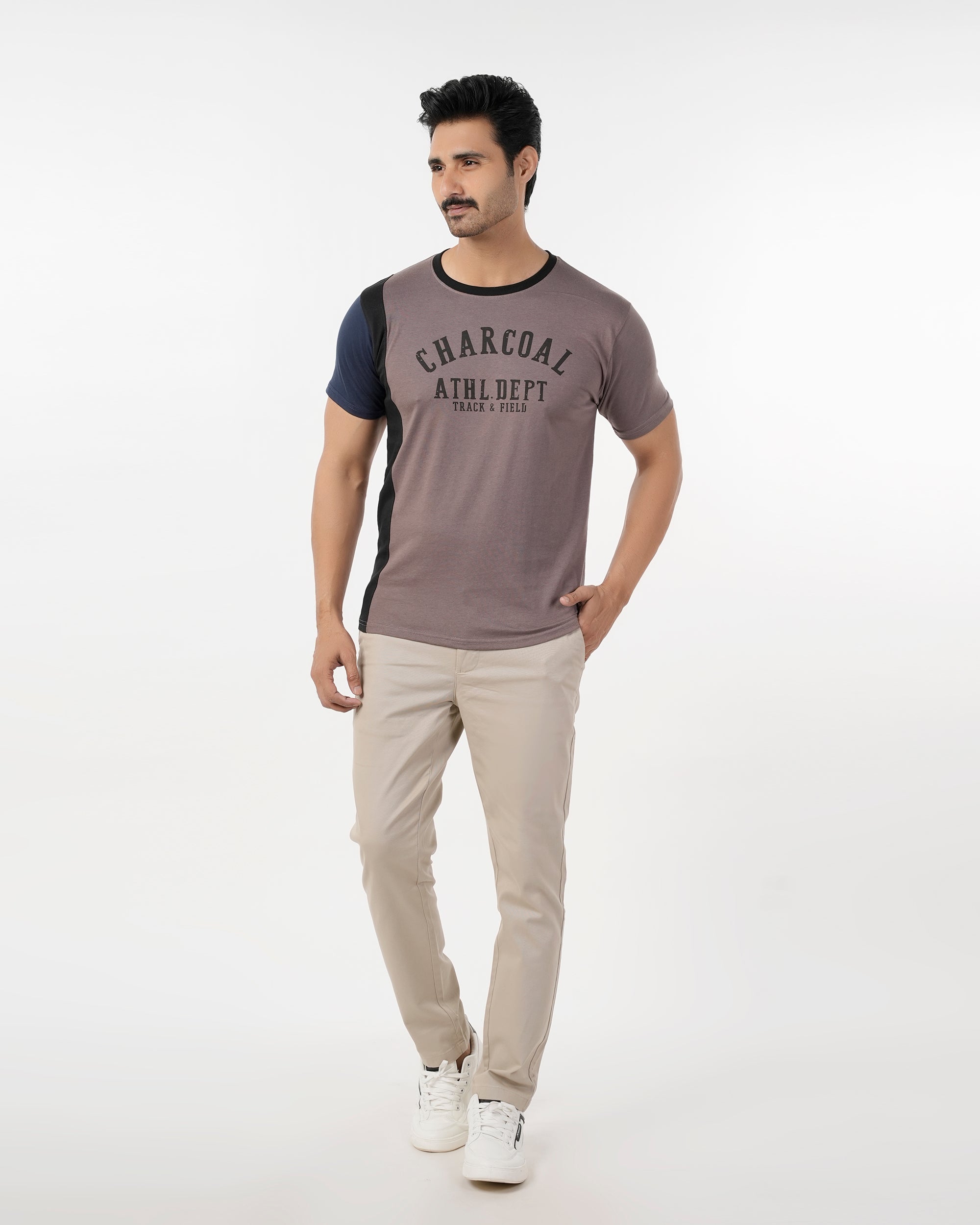 Value Men Lycra Half-Sleeve T-Shirt, Men's T-Shirts & Polos, Chase Value, Chase Value