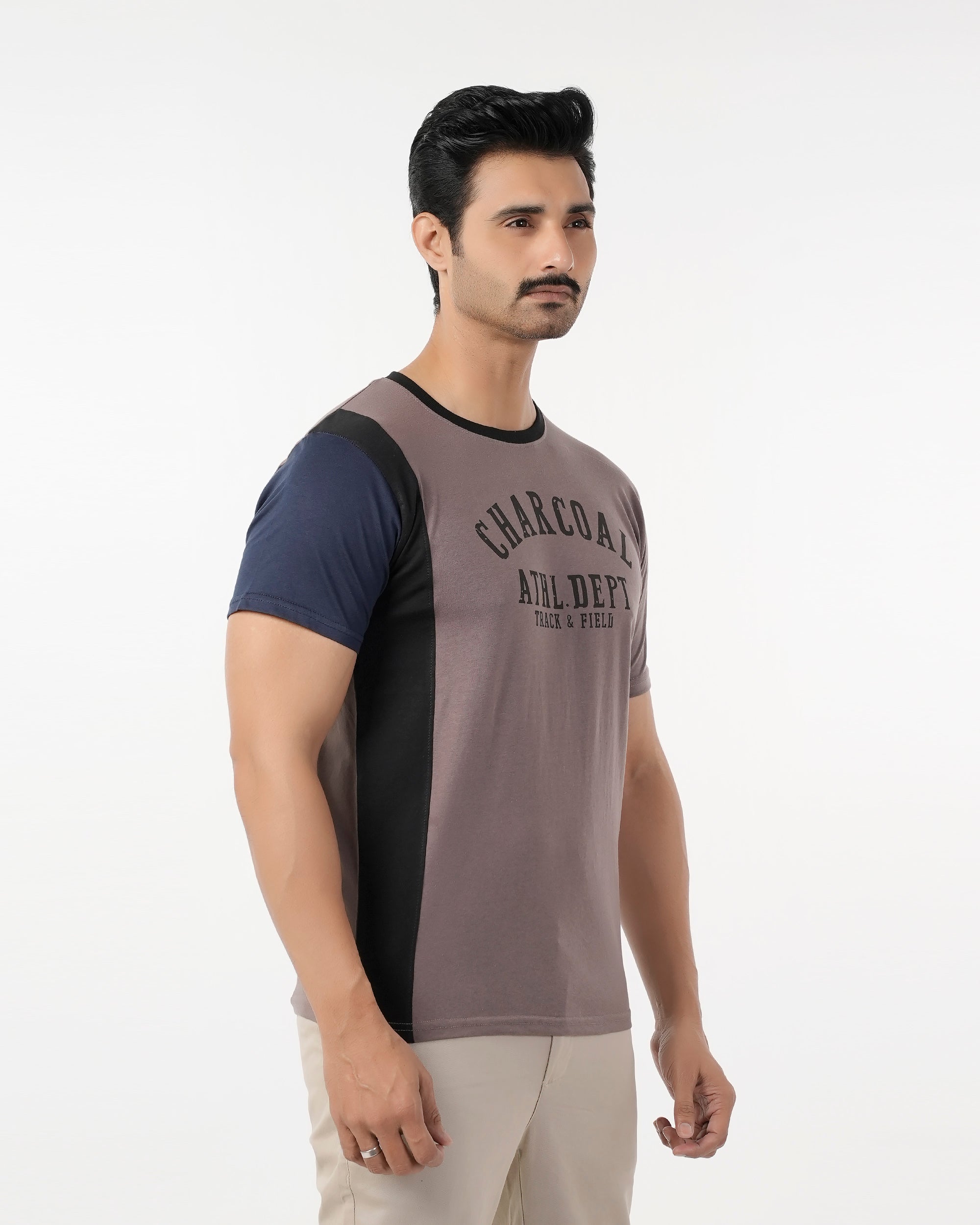 Value Men Lycra Half-Sleeve T-Shirt, Men's T-Shirts & Polos, Chase Value, Chase Value