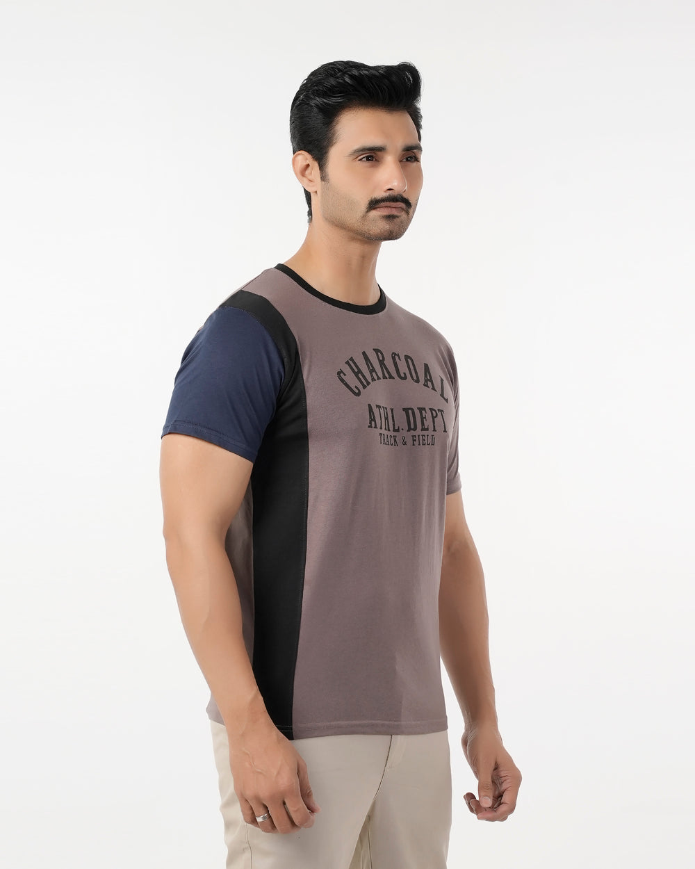 Value Men Lycra Half-Sleeve T-Shirt, Men's T-Shirts & Polos, Chase Value, Chase Value