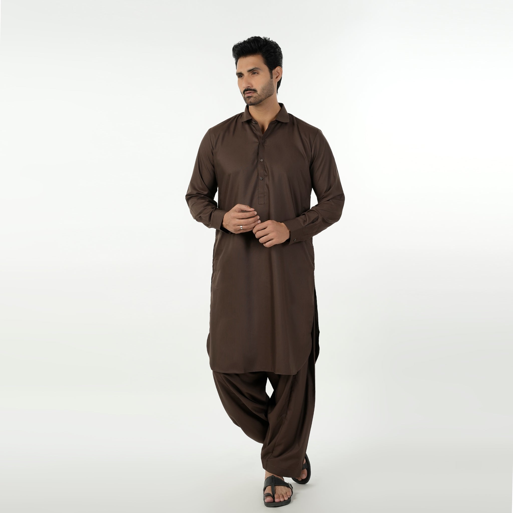 Eminent Men's Kameez Shalwar Suit - Brown, Men's Shalwar Kameez, Eminent, Chase Value