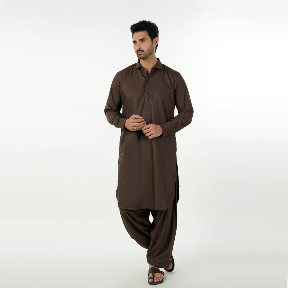 Eminent Men's Kameez Shalwar Suit - Brown, Men's Shalwar Kameez, Eminent, Chase Value