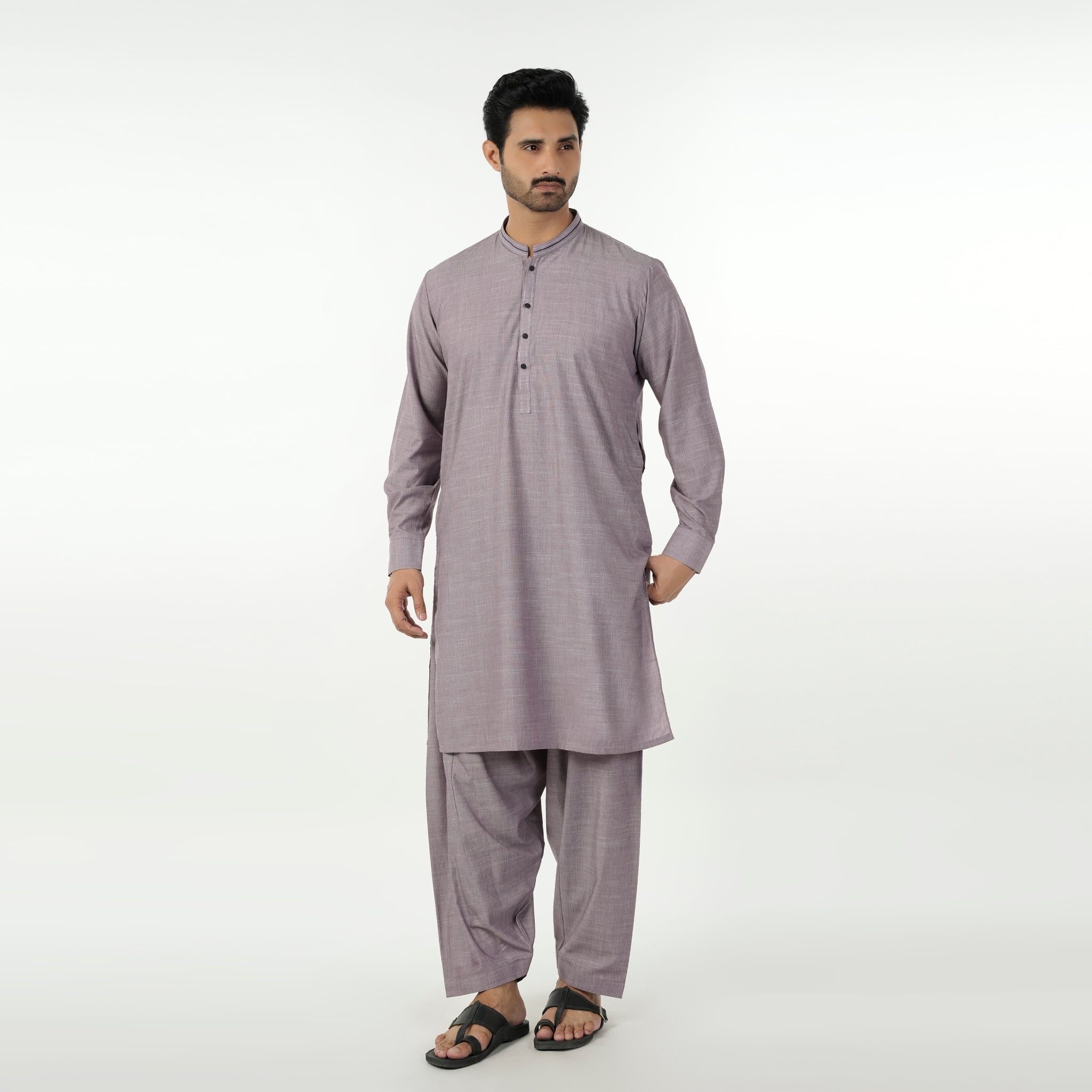 Eminent Men's Kurta Shalwar Suit - Purple, Men's Shalwar Kameez, Eminent, Chase Value
