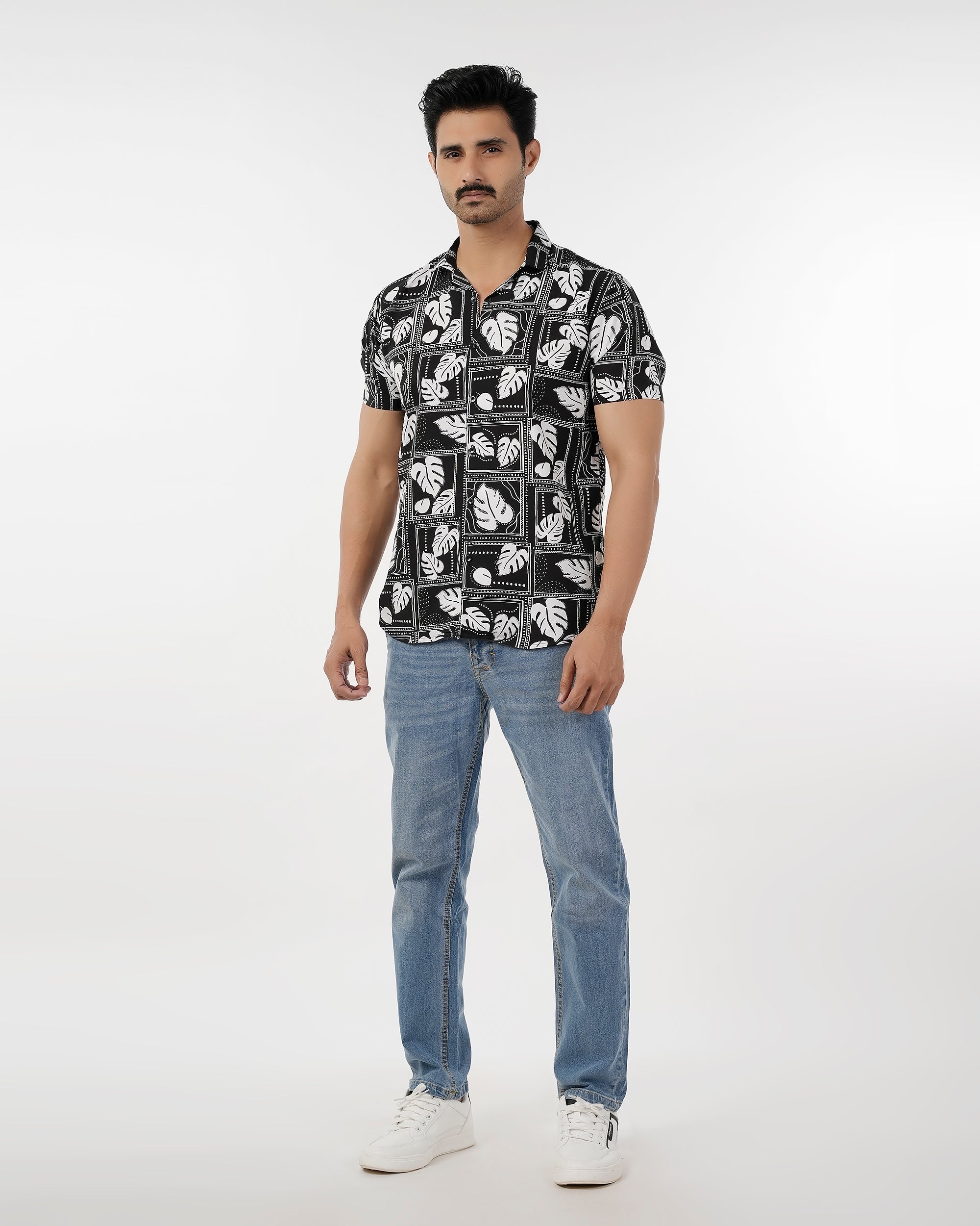 Men's Casual Half Sleeves Linen Shirt, Men's Shirts, Chase Value, Chase Value