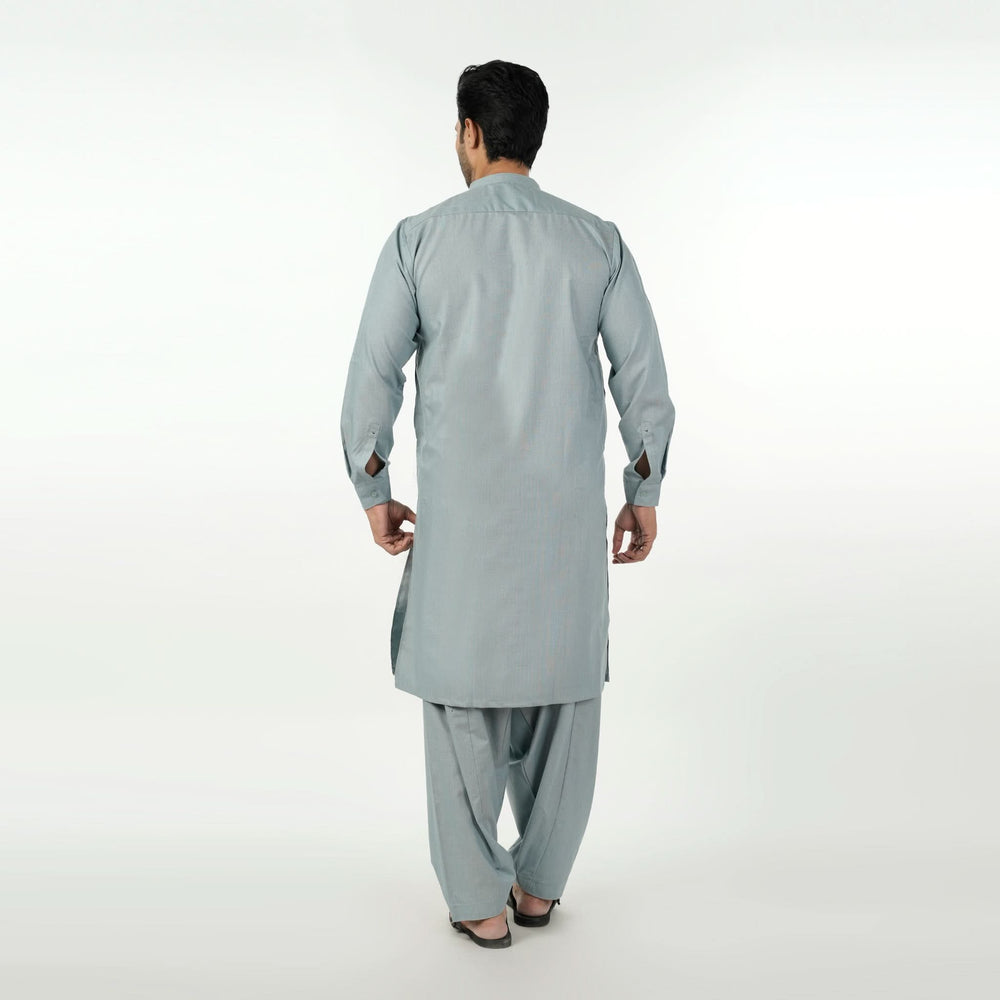 Eminent Men's Trim Fit Shalwar Suit - Aqua, Men's Shalwar Kameez, Eminent, Chase Value