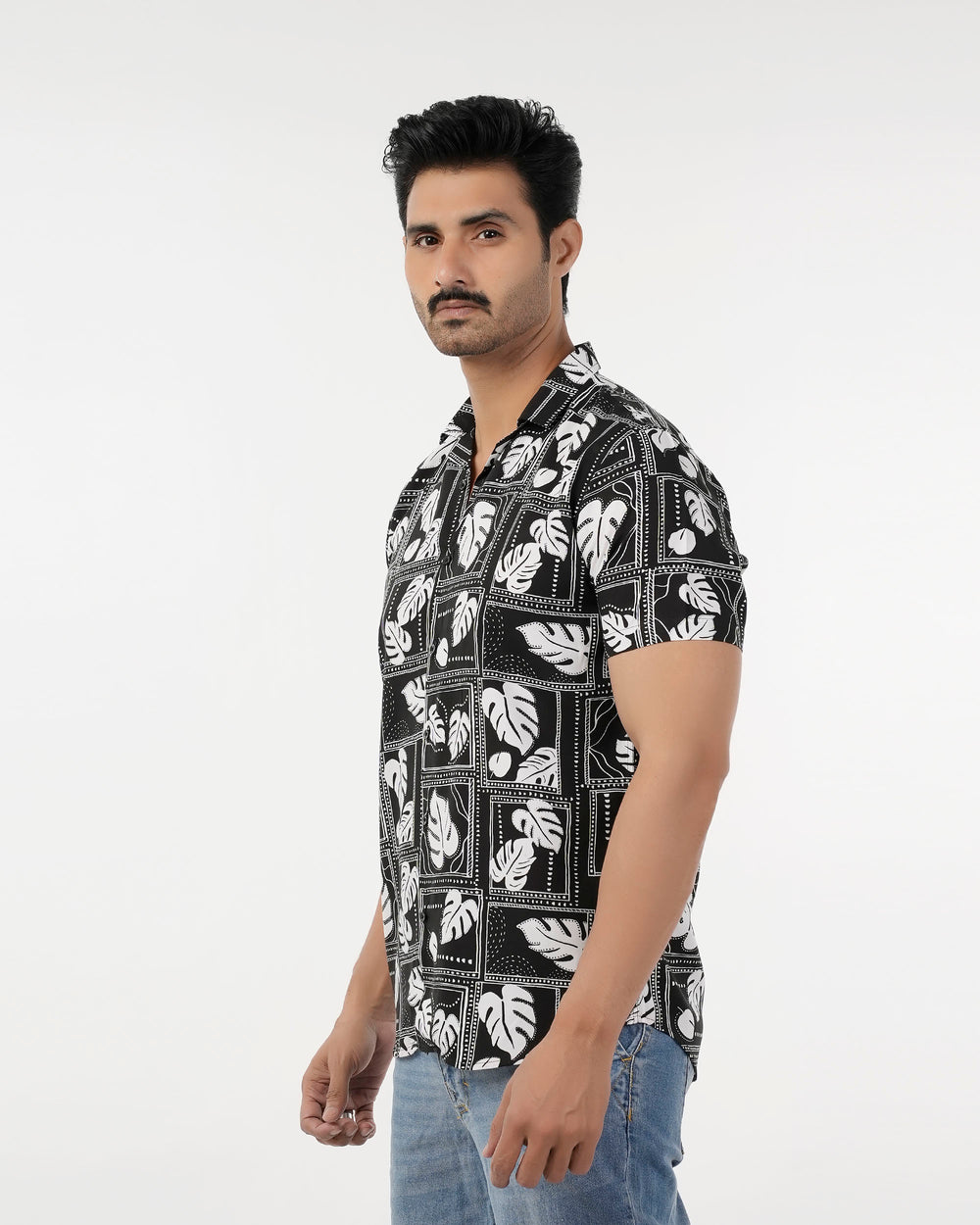 Men's Casual Half Sleeves Linen Shirt, Men's Shirts, Chase Value, Chase Value