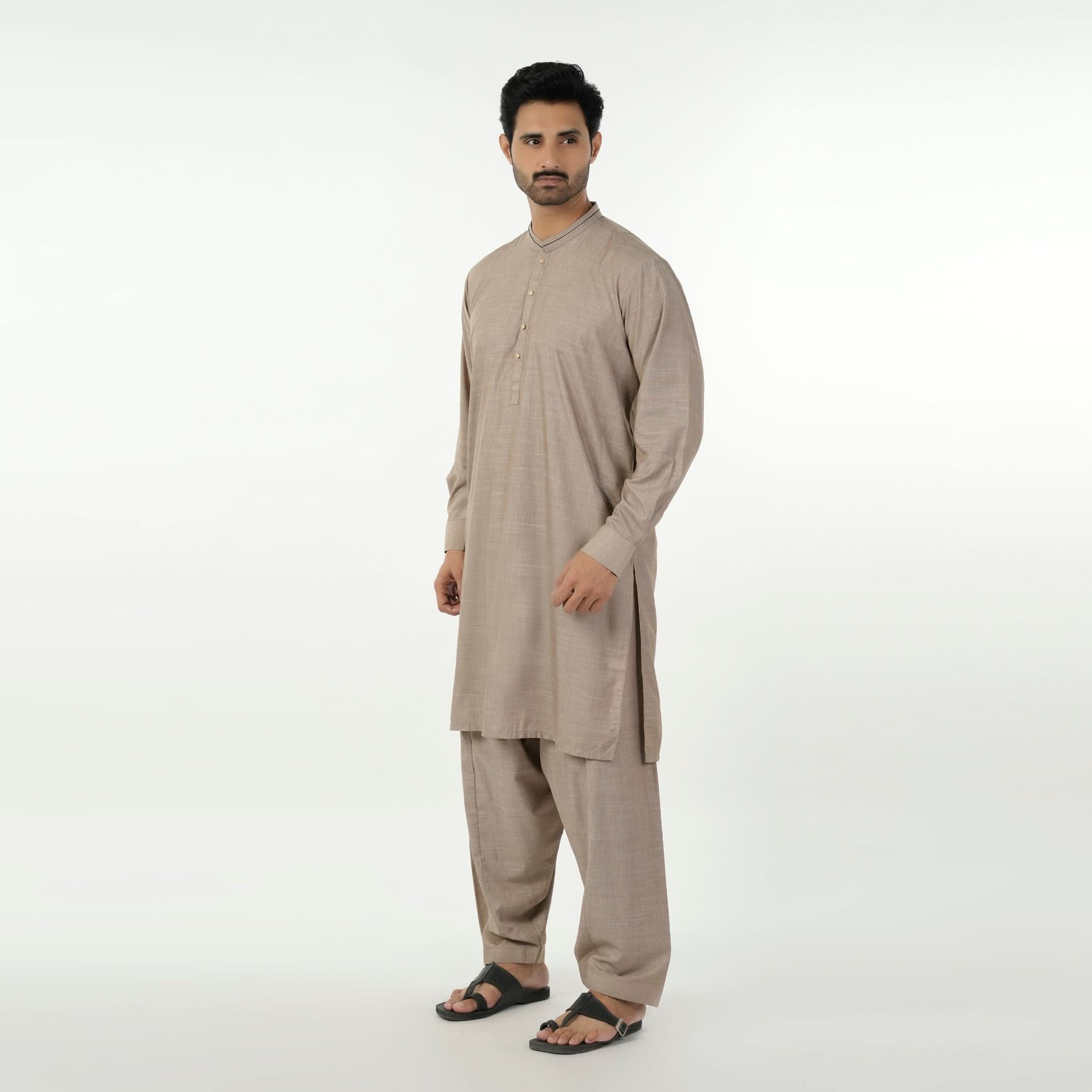 Eminent Men's Kurta Shalwar Suit - Brown, Men's Shalwar Kameez, Eminent, Chase Value
