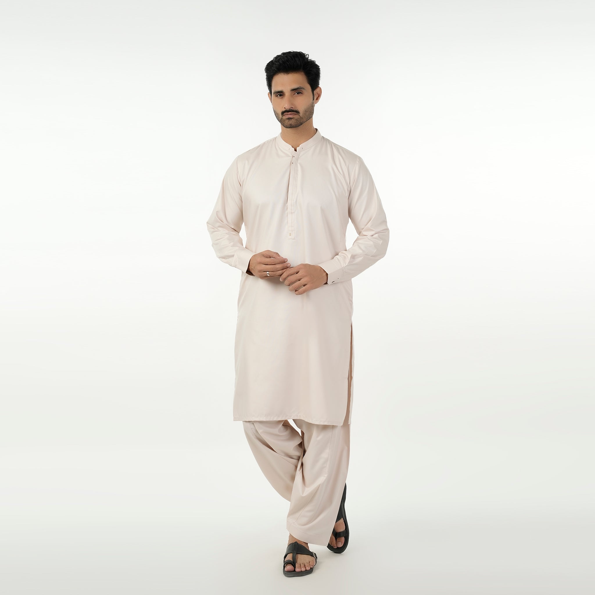 Eminent Men's Stitched Shalwar Suit - Beige, Men's Shalwar Kameez, Eminent, Chase Value