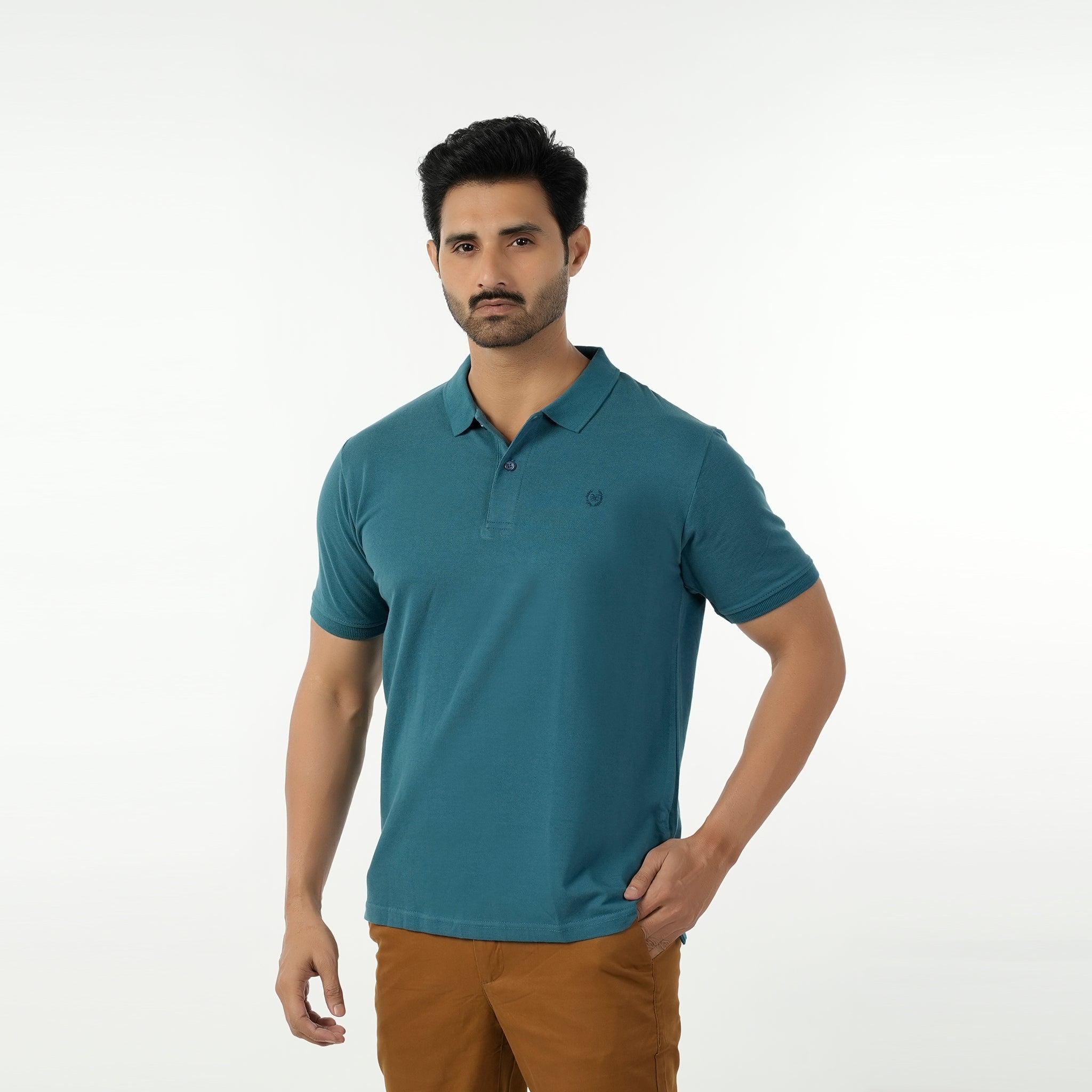 Eminent Men's Basic Polo T-Shirt - Teal, Men's T-Shirts & Polos, Eminent, Chase Value