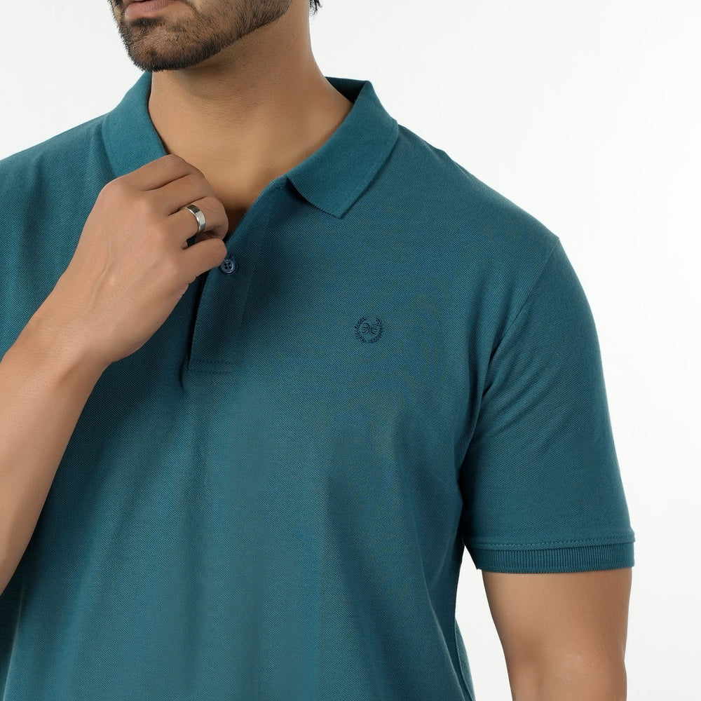 Eminent Men's Basic Polo T-Shirt - Teal, Men's T-Shirts & Polos, Eminent, Chase Value