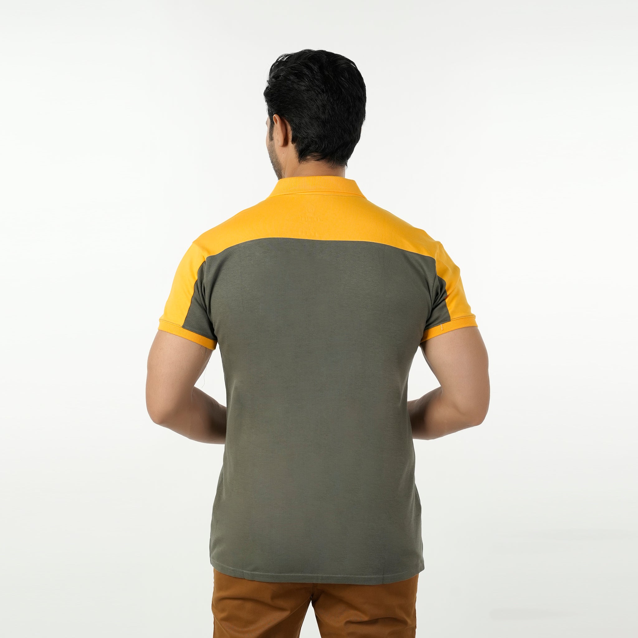 Men's Eminent Half Sleeves Polo T-Shirt - Grey, Men's T-Shirts & Polos, Eminent, Chase Value