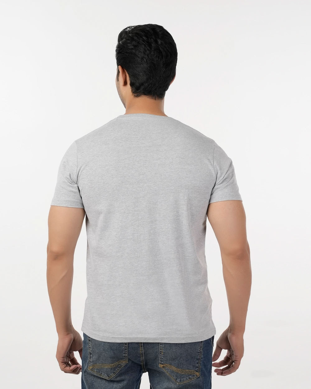Eminent Men's Round Neck Half Sleeves T-Shirt - Ash Grey, Men's T-Shirts & Polos, Eminent, Chase Value