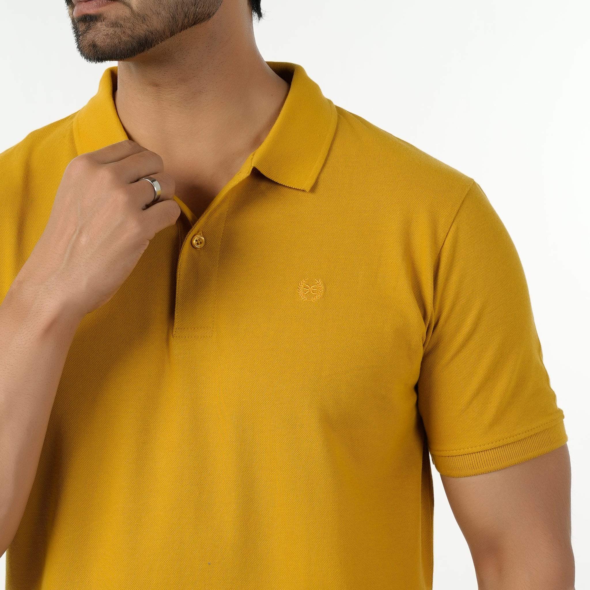 Eminent Men's Basic Polo T-Shirt - Mustard, Men's T-Shirts & Polos, Eminent, Chase Value