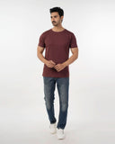 Eminent Men's Round Neck Half Sleeves T-Shirt - Salmon Red, Men's T-Shirts & Polos, Eminent, Chase Value