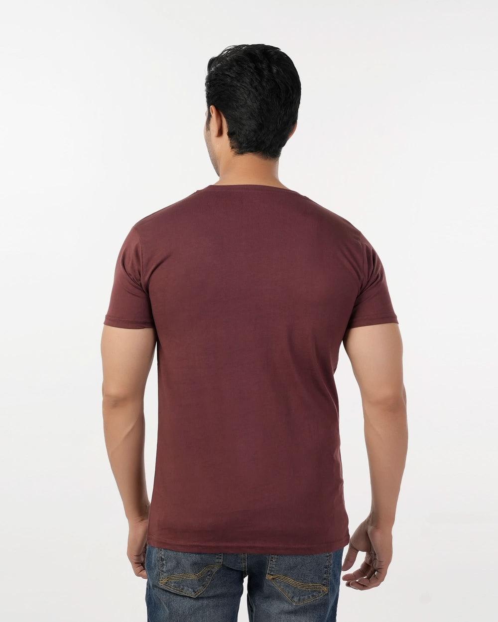 Eminent Men's Round Neck Half Sleeves T-Shirt - Salmon Red, Men's T-Shirts & Polos, Eminent, Chase Value