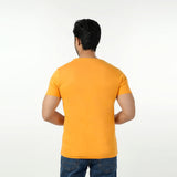 Eminent Men's Round Neck Half Sleeves Printed T-Shirt - Yellow, Men's T-Shirts & Polos, Eminent, Chase Value