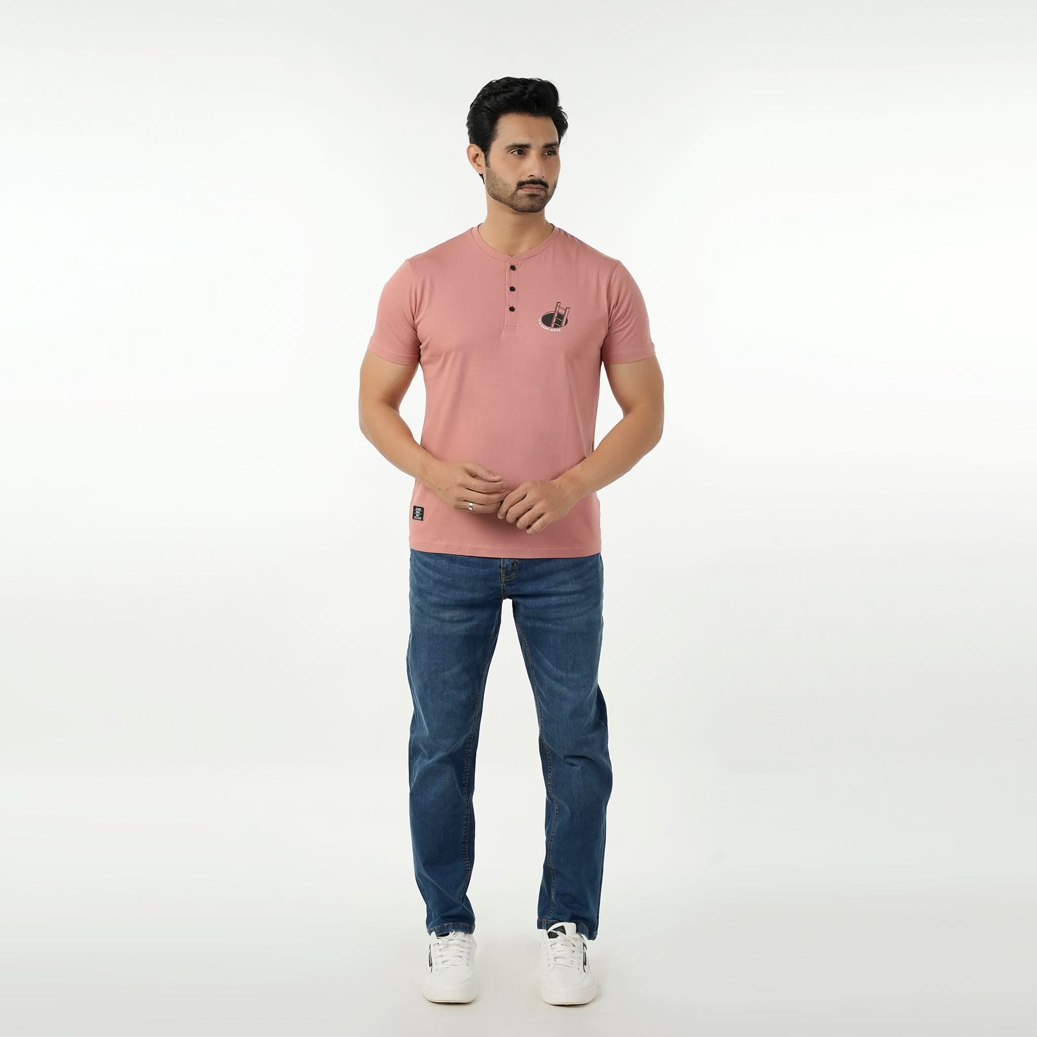 Eminent Men's Round Neck Half Sleeves Printed T-Shirt - Desert San, Men's T-Shirts & Polos, Eminent, Chase Value