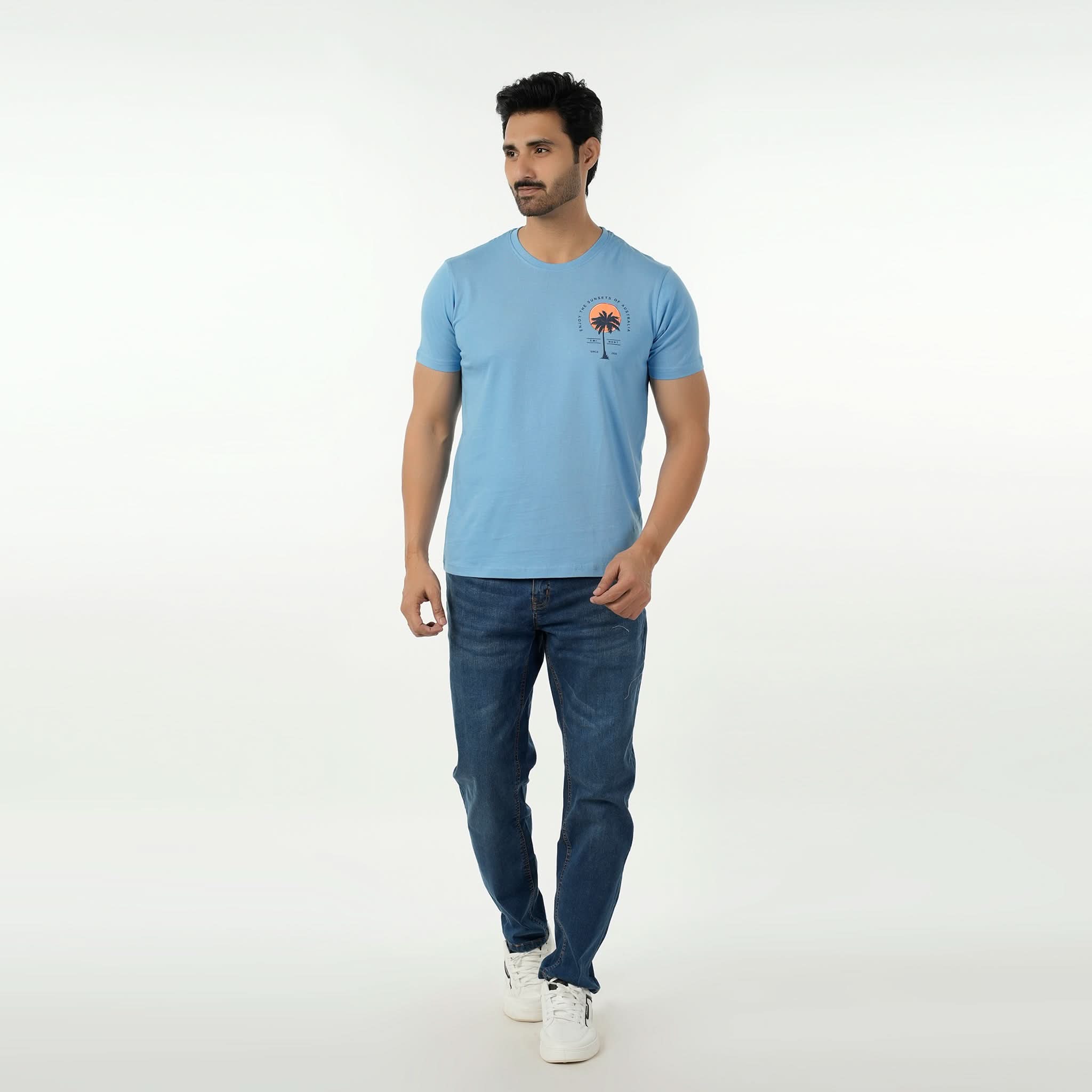 Eminent Men's Round Neck Half Sleeves Printed T-Shirt - Pacific Co, Men's T-Shirts & Polos, Eminent, Chase Value