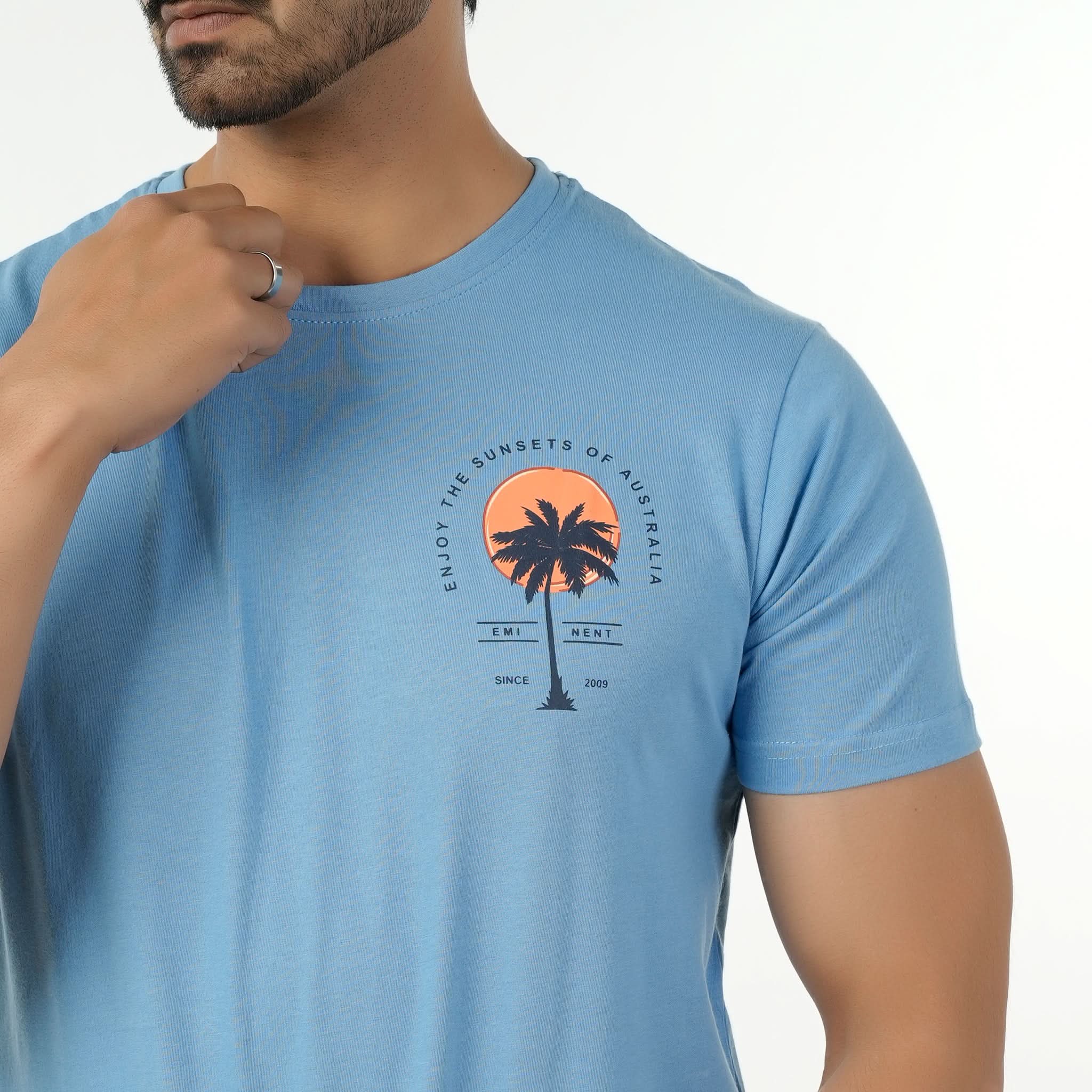 Eminent Men's Round Neck Half Sleeves Printed T-Shirt - Pacific Co, Men's T-Shirts & Polos, Eminent, Chase Value
