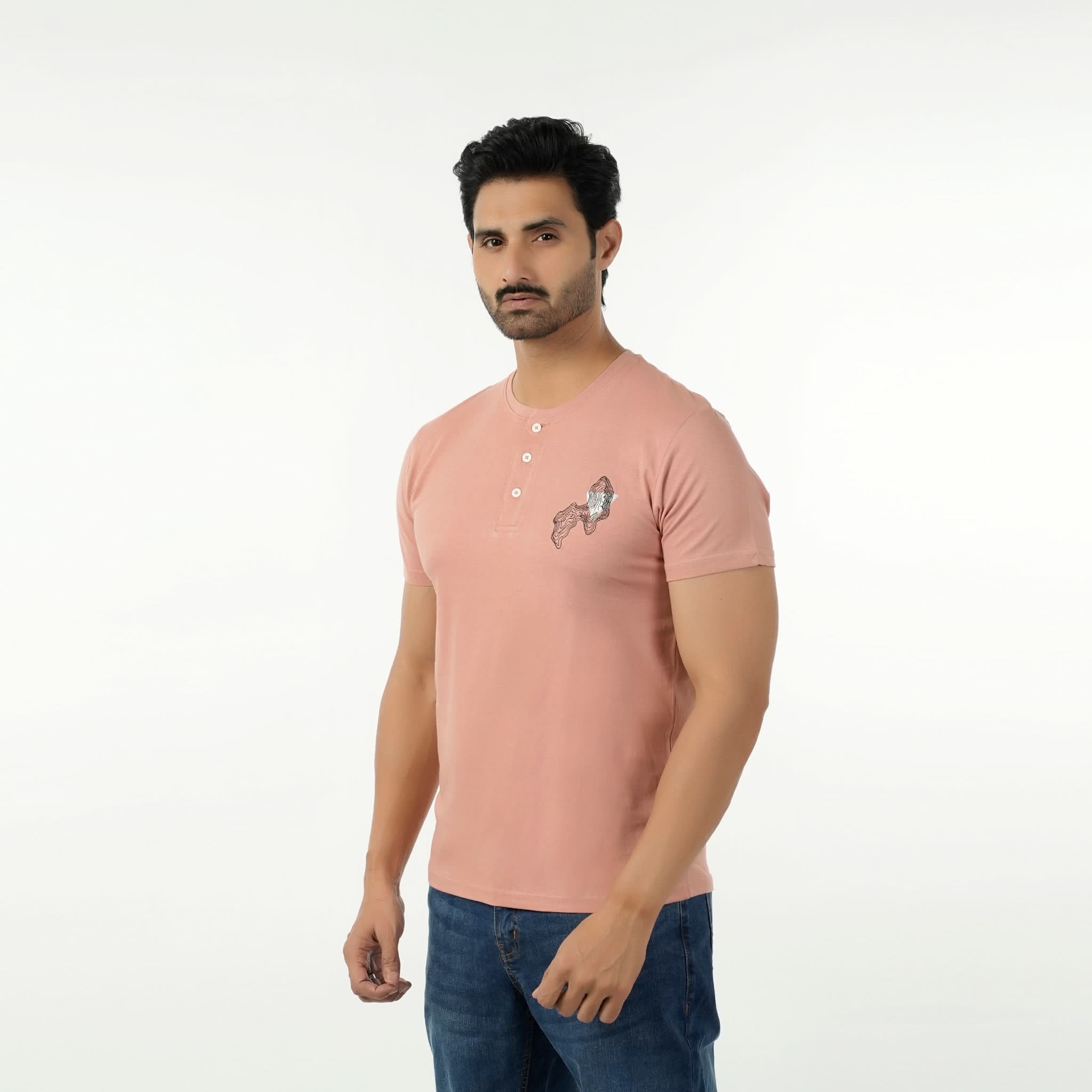 Eminent Men's Round Neck Half Sleeves Printed T-Shirt - Cork, Men's T-Shirts & Polos, Eminent, Chase Value