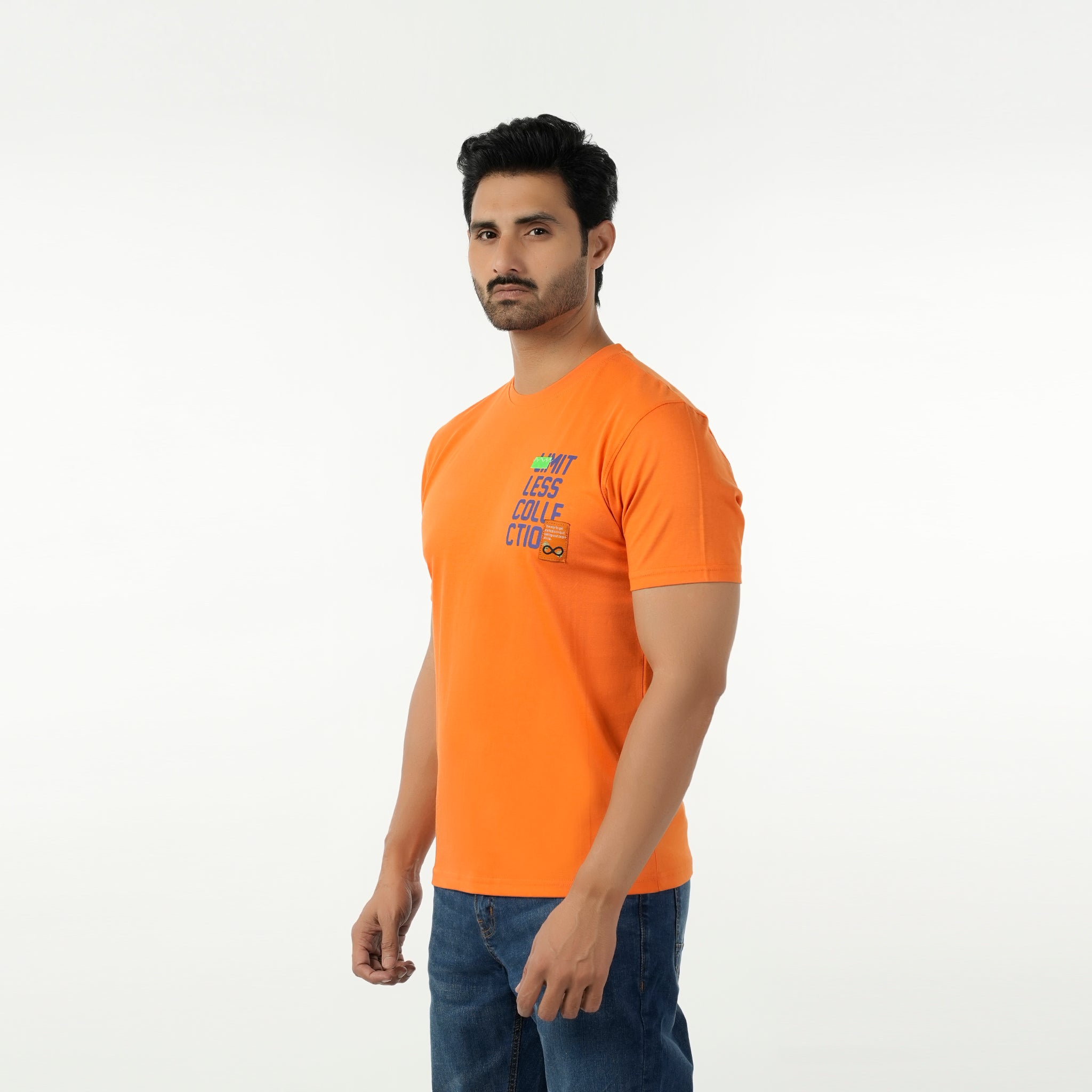 Eminent Men's Round Neck Half Sleeves T-Shirt - Orange, Men's T-Shirts & Polos, Eminent, Chase Value