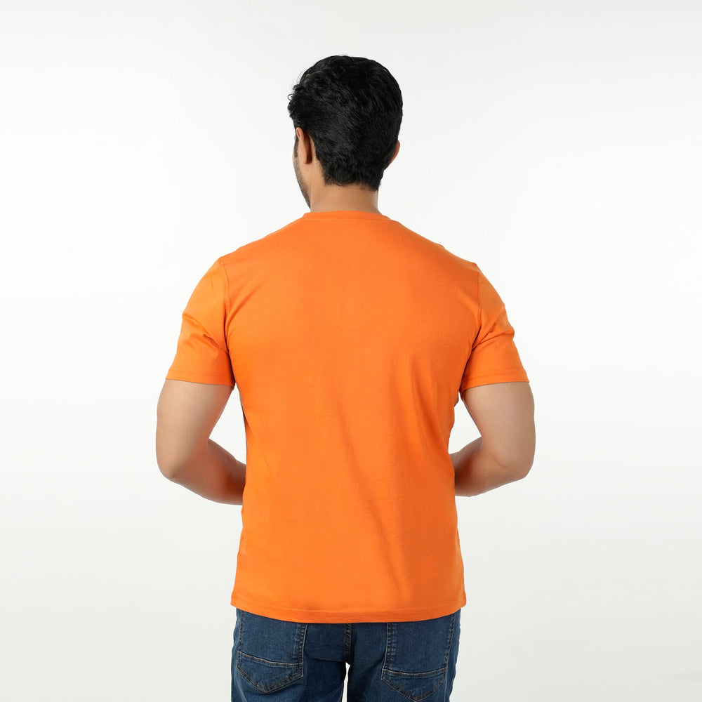 Eminent Men's Round Neck Half Sleeves T-Shirt - Orange, Men's T-Shirts & Polos, Eminent, Chase Value