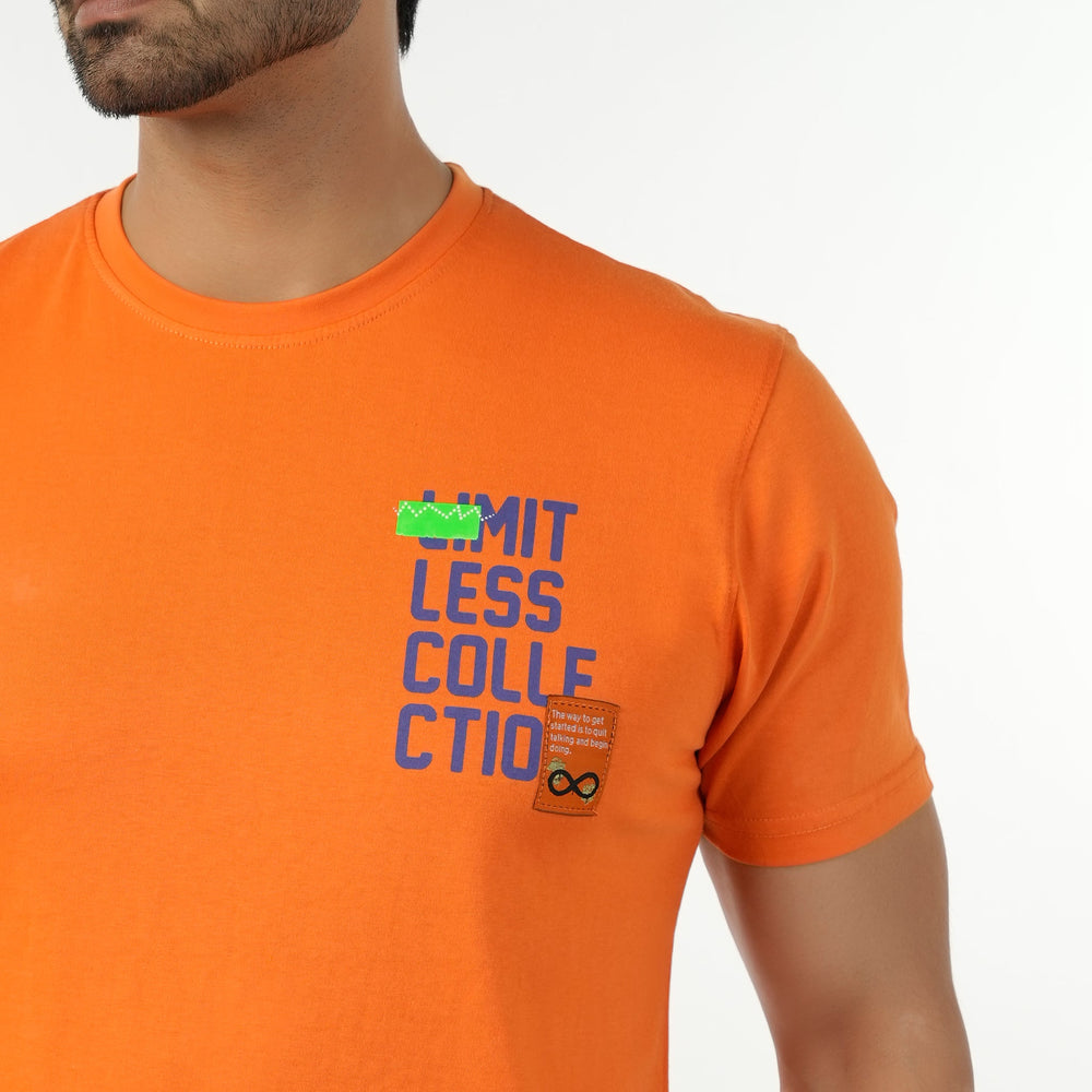 Eminent Men's Round Neck Half Sleeves T-Shirt - Orange, Men's T-Shirts & Polos, Eminent, Chase Value