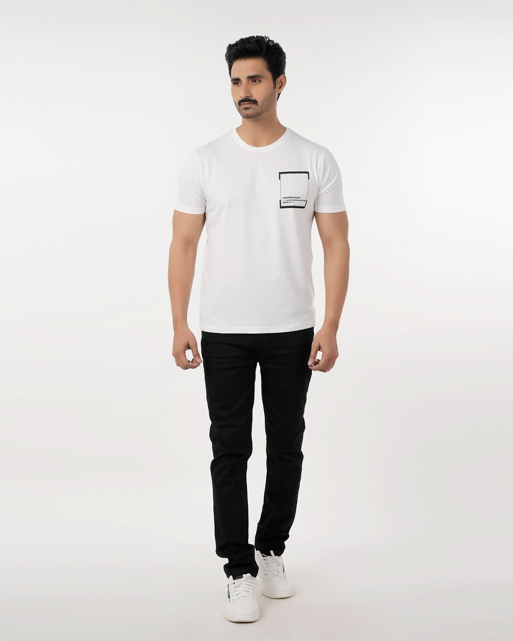 Eminent Men's Round Neck Half Sleeves T-Shirt - White, Men's T-Shirts & Polos, Eminent, Chase Value