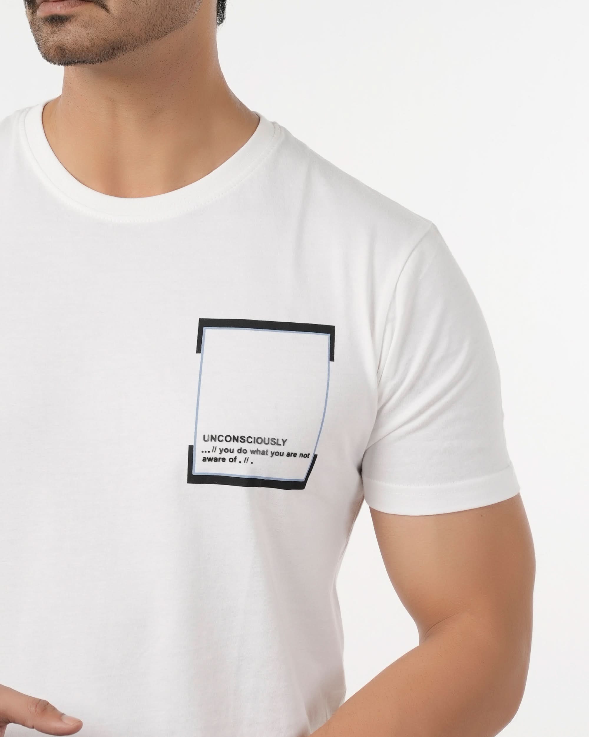 Eminent Men's Round Neck Half Sleeves T-Shirt - White, Men's T-Shirts & Polos, Eminent, Chase Value