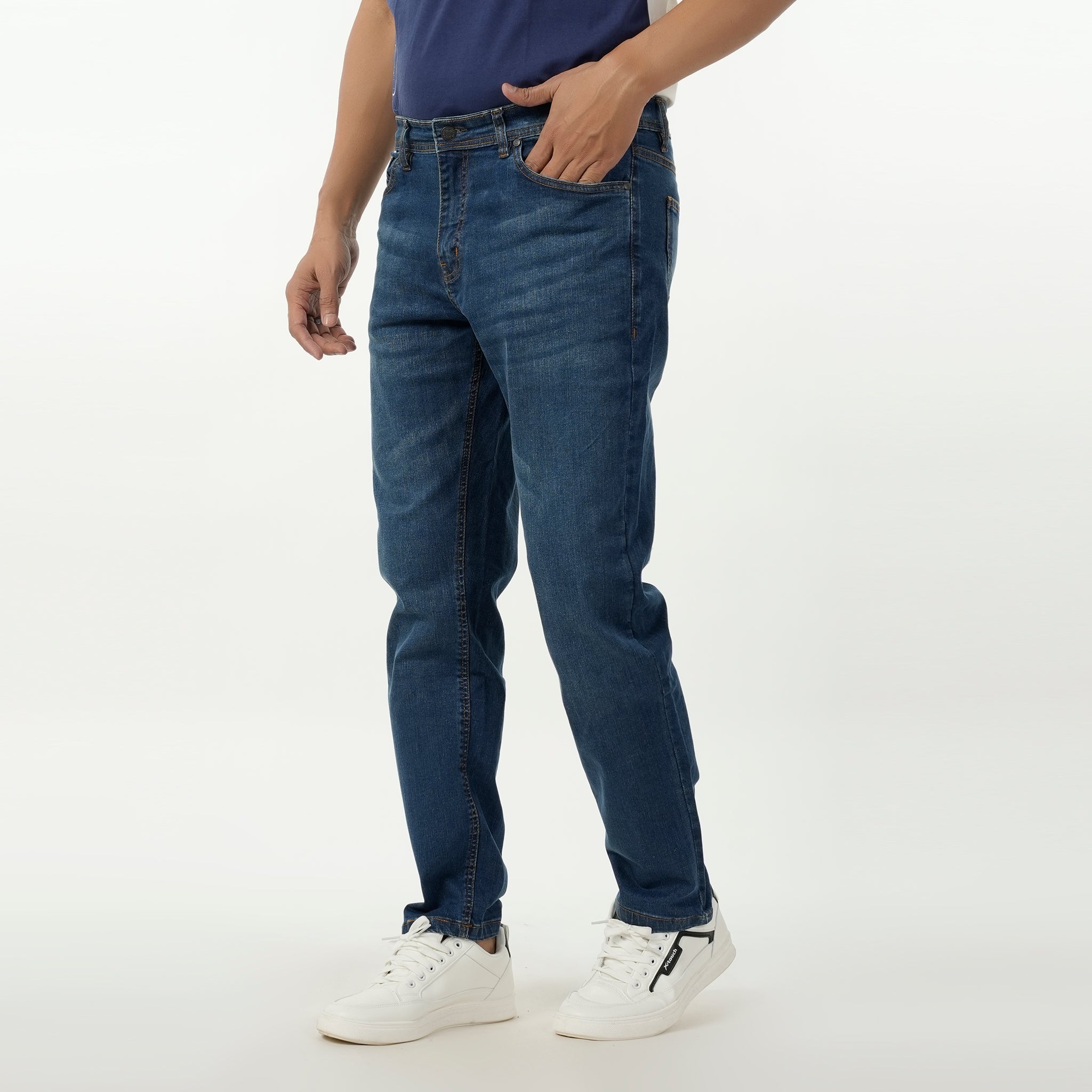 Eminent Men's Denim Regular Fit Pant - Mid Blue, Men's Casual Pants & Jeans, Eminent, Chase Value