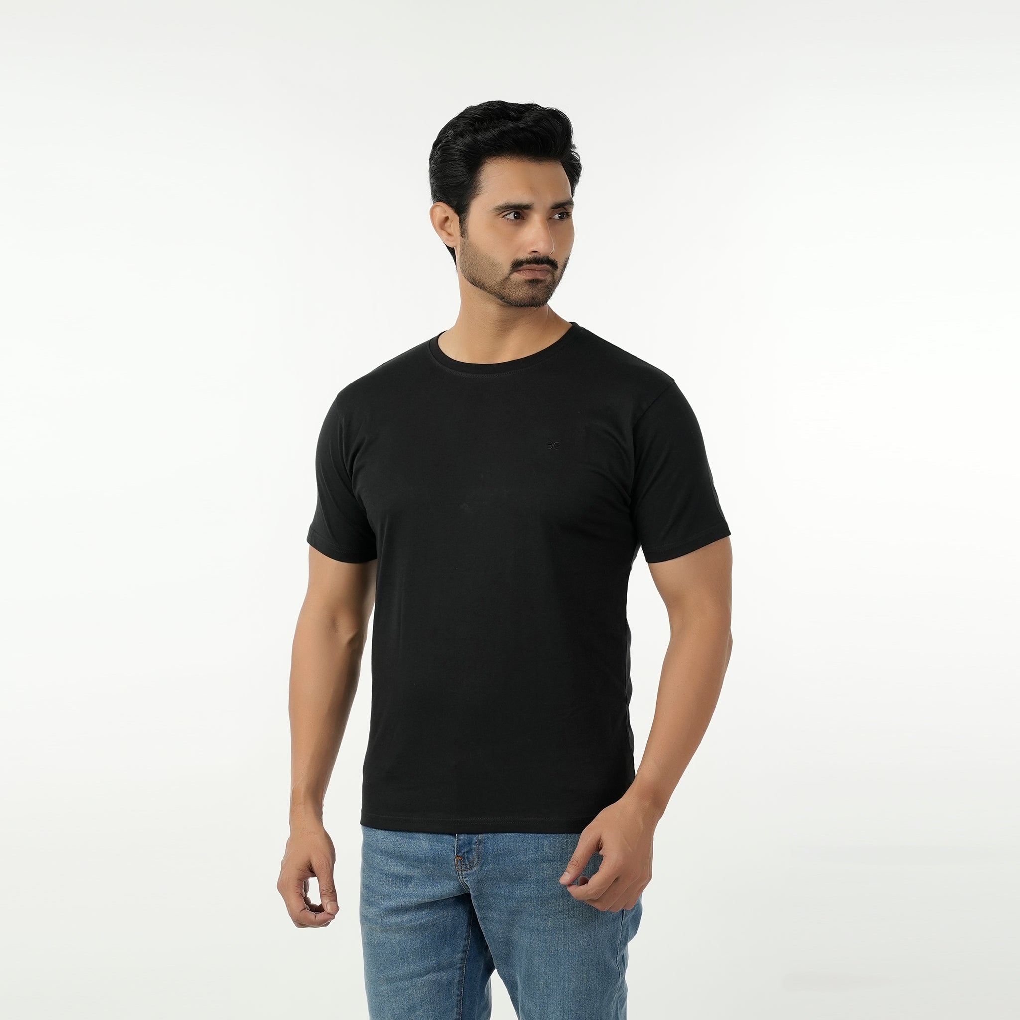 Eminent Men's Round Neck Half Sleeves T-Shirt - Black, Men's T-Shirts & Polos, Eminent, Chase Value