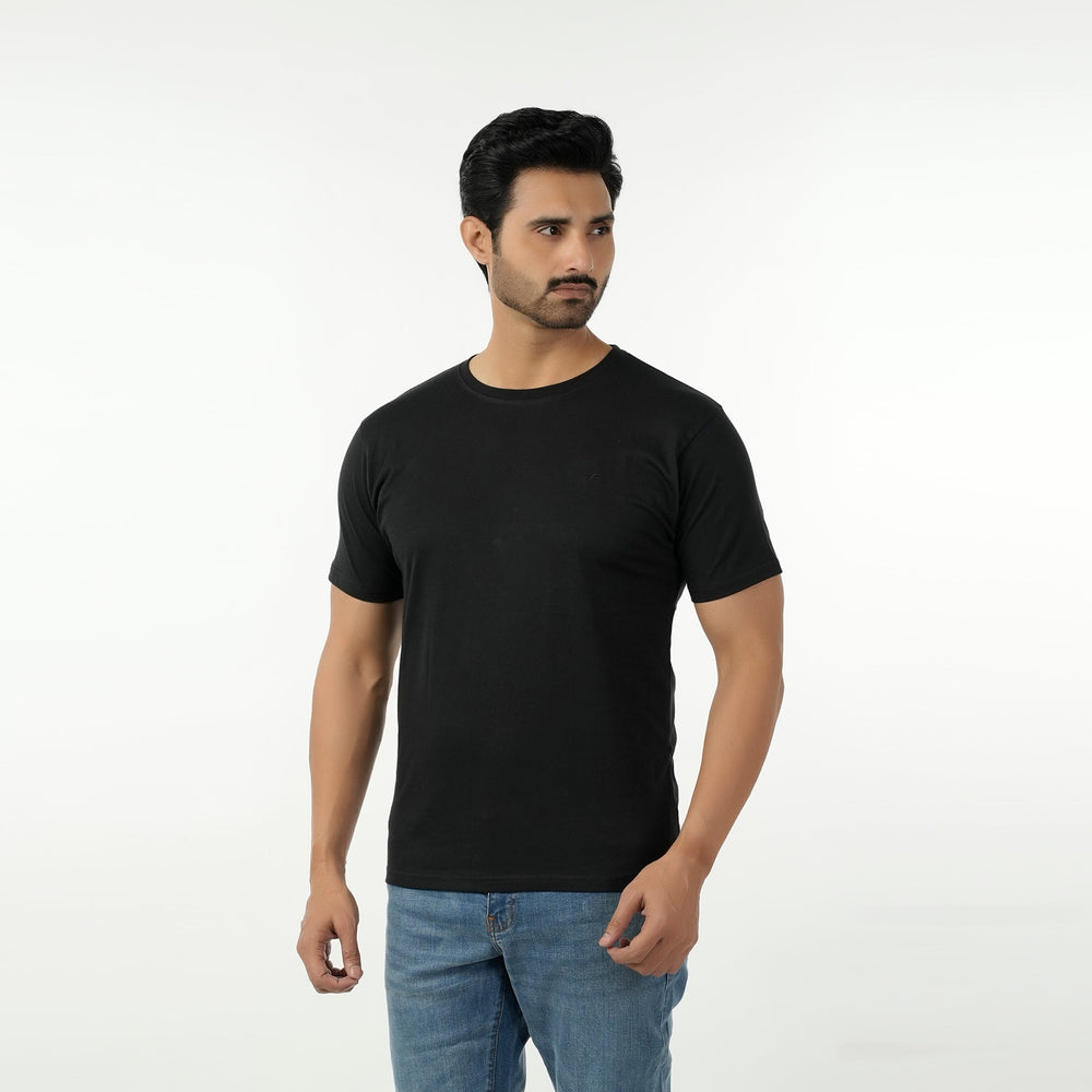 Eminent Men's Round Neck Half Sleeves T-Shirt - Black, Men's T-Shirts & Polos, Eminent, Chase Value