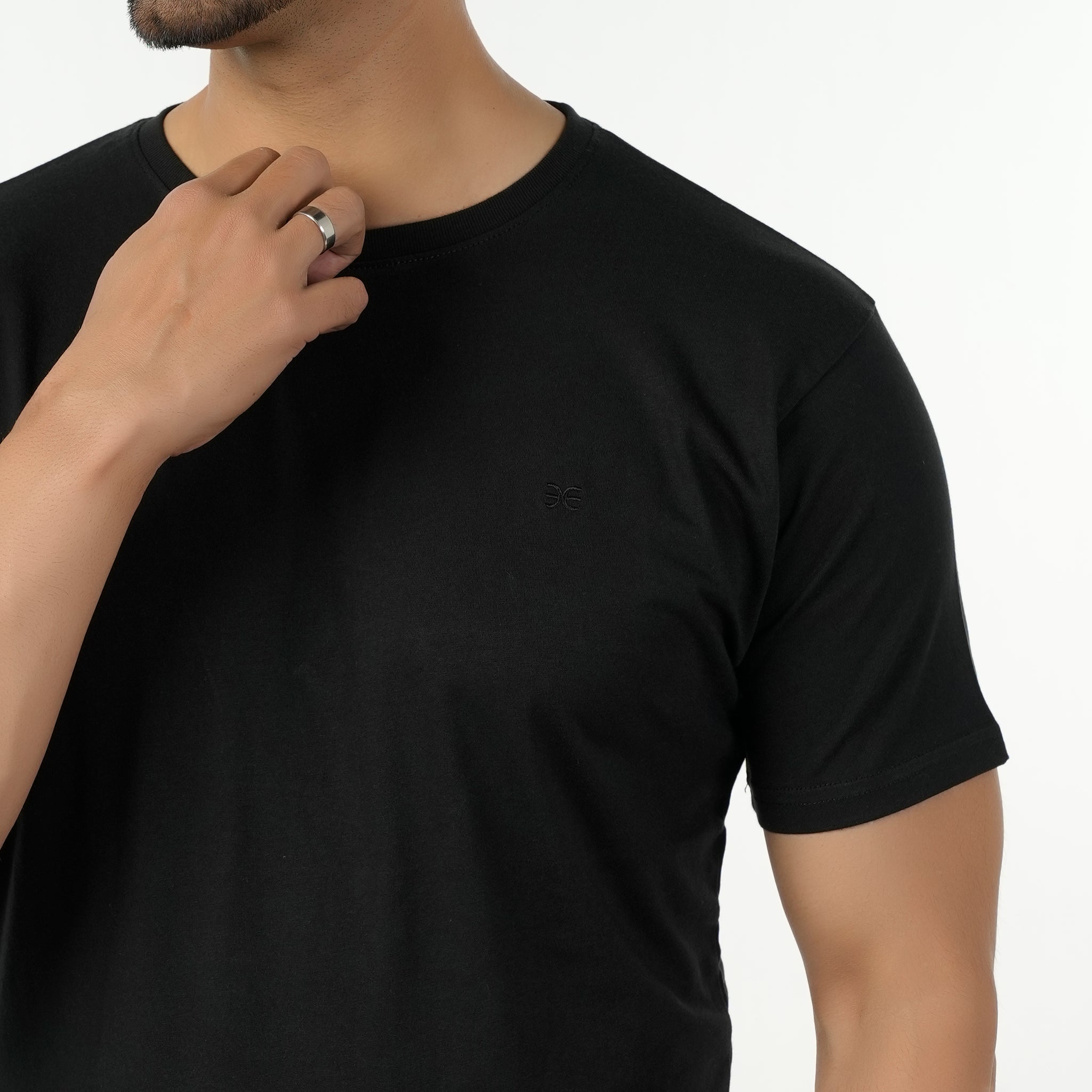 Eminent Men's Round Neck Half Sleeves T-Shirt - Black, Men's T-Shirts & Polos, Eminent, Chase Value