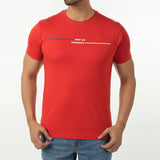 Eminent Men's Round Neck Half Sleeves Printed T-Shirt - Samba Red, Men's T-Shirts & Polos, Eminent, Chase Value
