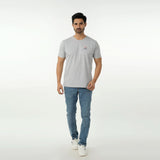 Eminent Men's Round Neck Half Sleeves Printed T-Shirt - Ash Grey, Men's T-Shirts & Polos, Eminent, Chase Value