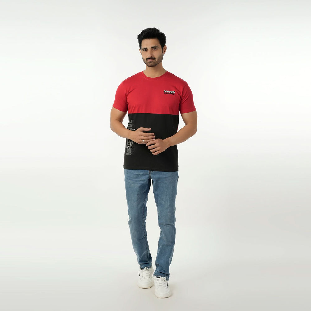Eminent Men's Half Sleeves T-Shirt - Red, Men's T-Shirts & Polos, Eminent, Chase Value