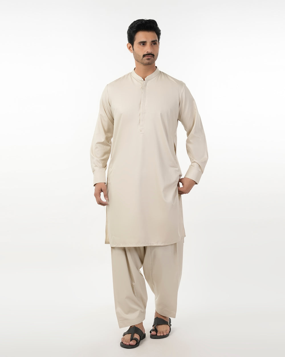 Eminent Men's Stitched Shalwar Suit - Fawn, Men's Shalwar Kameez, Eminent, Chase Value