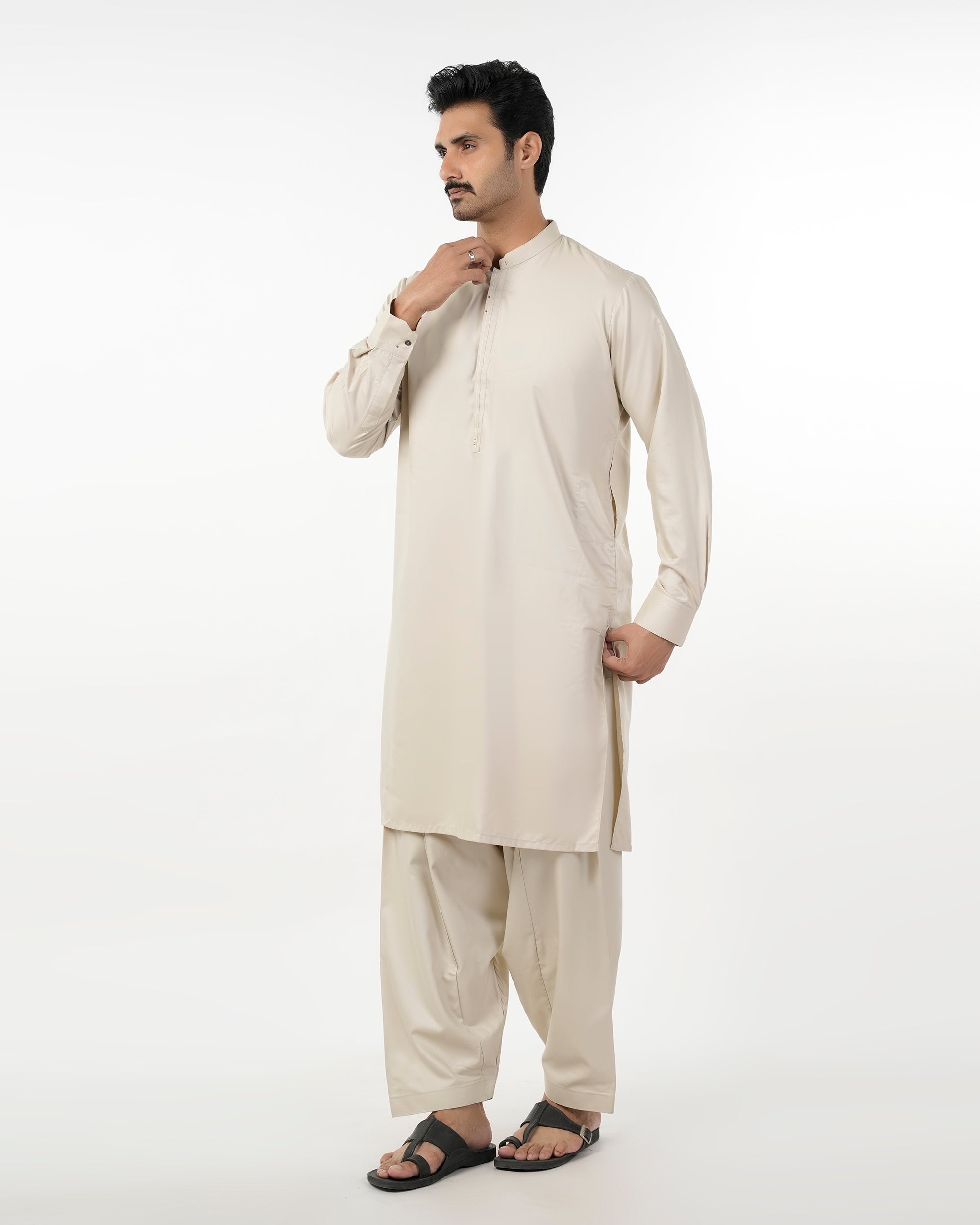 Eminent Men's Stitched Shalwar Suit - Fawn, Men's Shalwar Kameez, Eminent, Chase Value